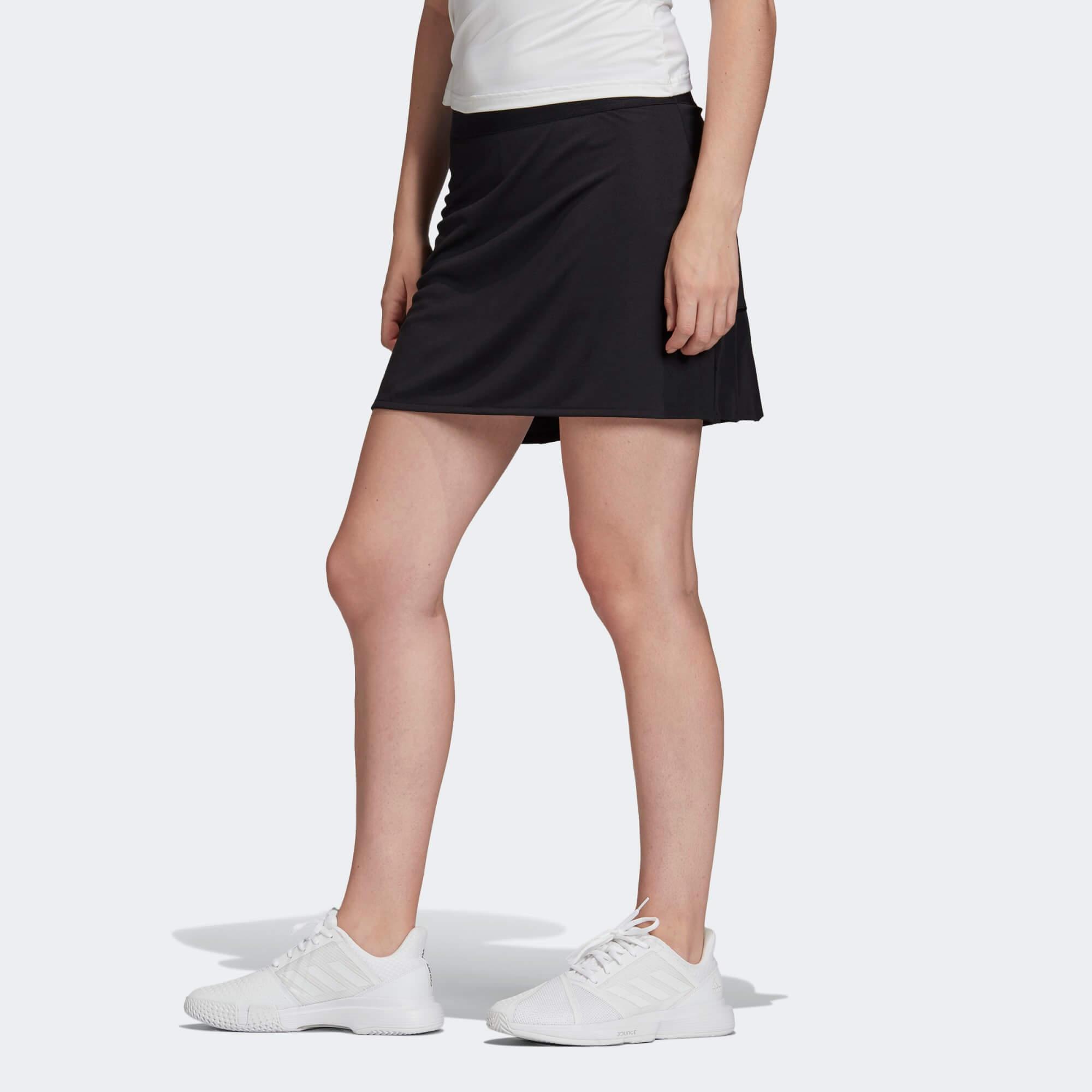 Adidas Womens Club Long Skort - Black - Tennisnuts.com