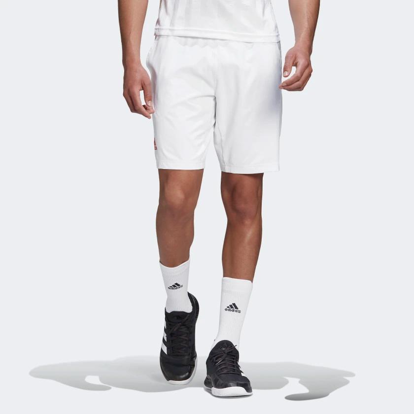Adidas Mens Ergo Tennis Shorts Engineered White