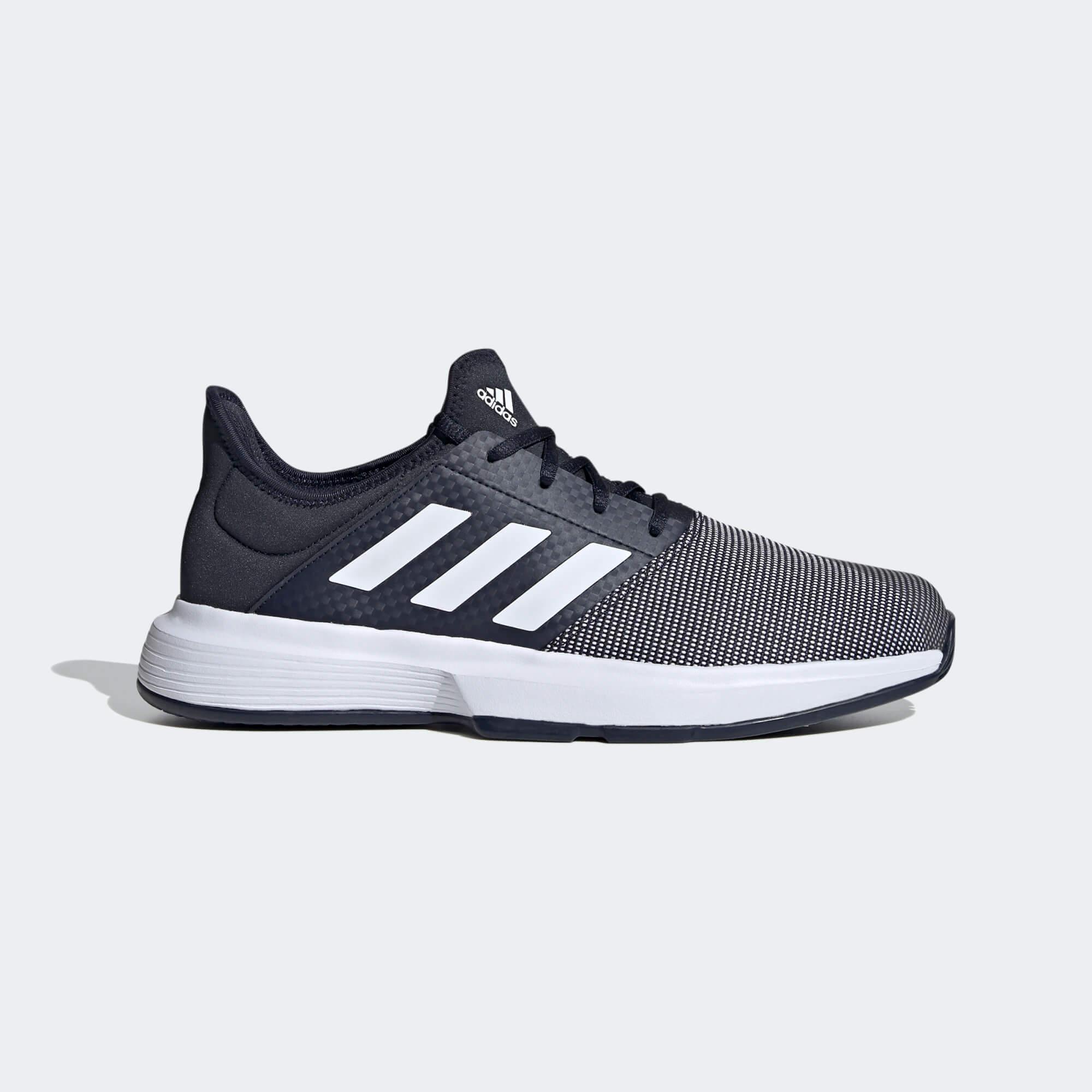 Adidas Mens GameCourt Tennis Shoes - Legend Ink/Cloud White - Tennisnuts.com