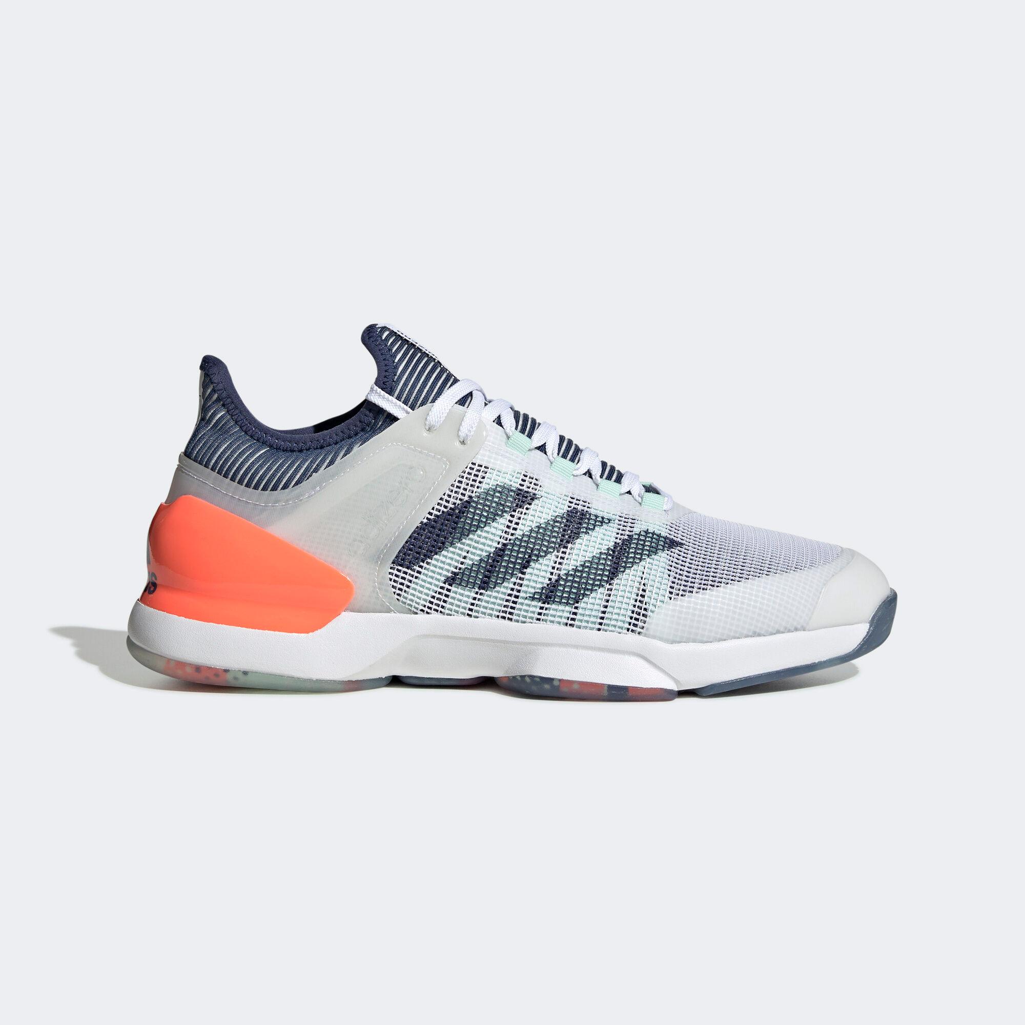 Adidas Mens Adizero Ubersonic Tennis Shoes - White - Tennisnuts.com