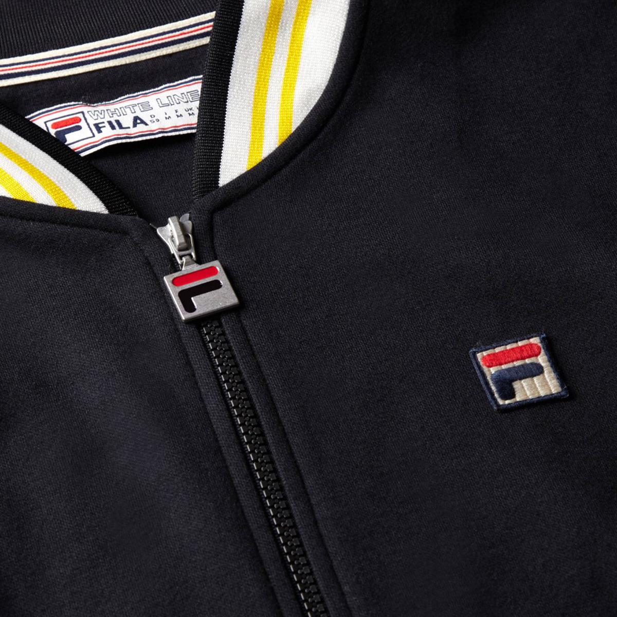 black and yellow fila jacket