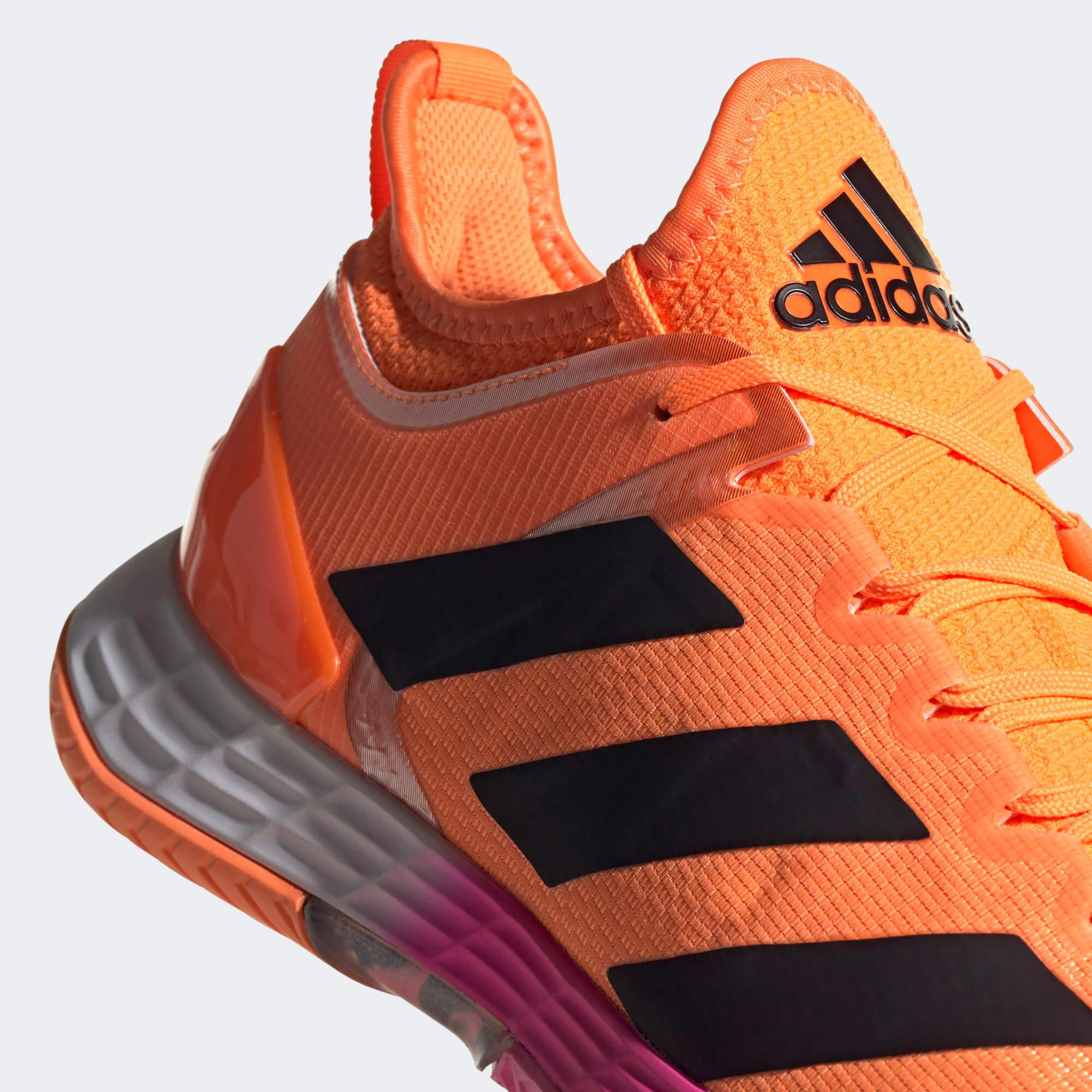 Adidas Mens Adizero Ubersonic 4 Tennis Shoes - Screaming Orange ...