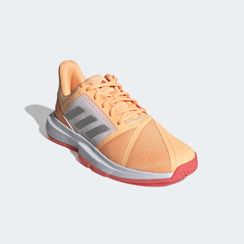 Adidas Womens CourtJam Bounce Tennis Shoes - Acid Orange - Tennisnuts.com