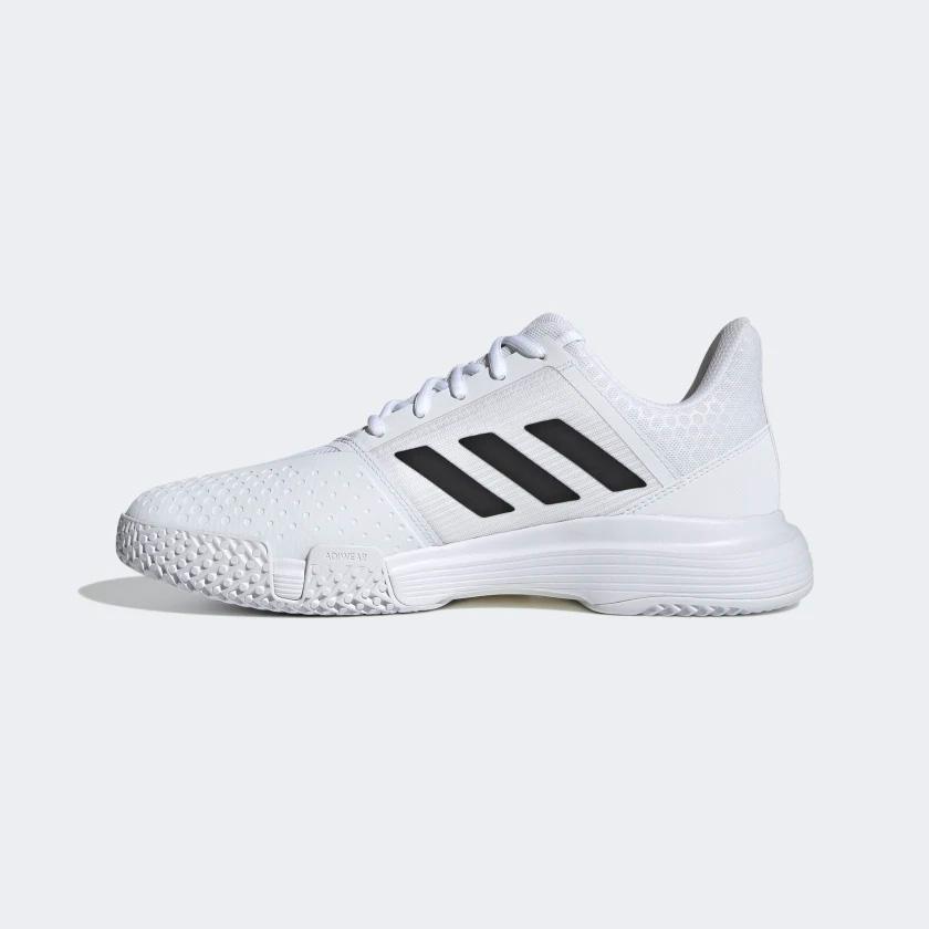 Adidas Mens CourtJam Bounce Tennis Shoes - Cloud White/Core Black ...