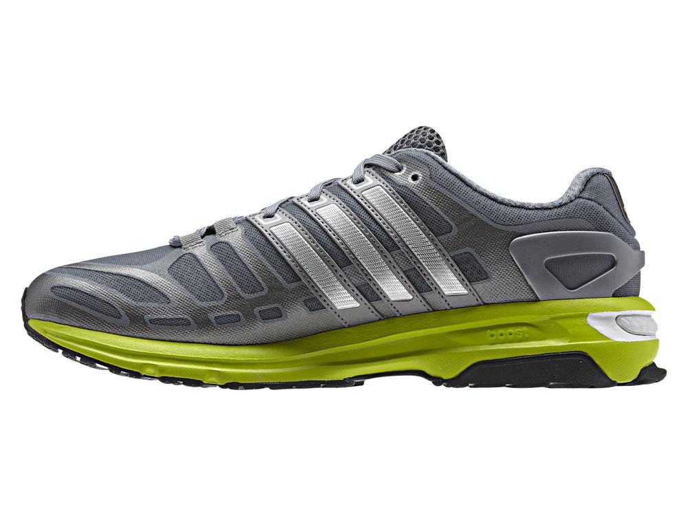 Adidas Womens Sonic Boost Running Shoes - Grey/Lime/Silver - Tennisnuts.com
