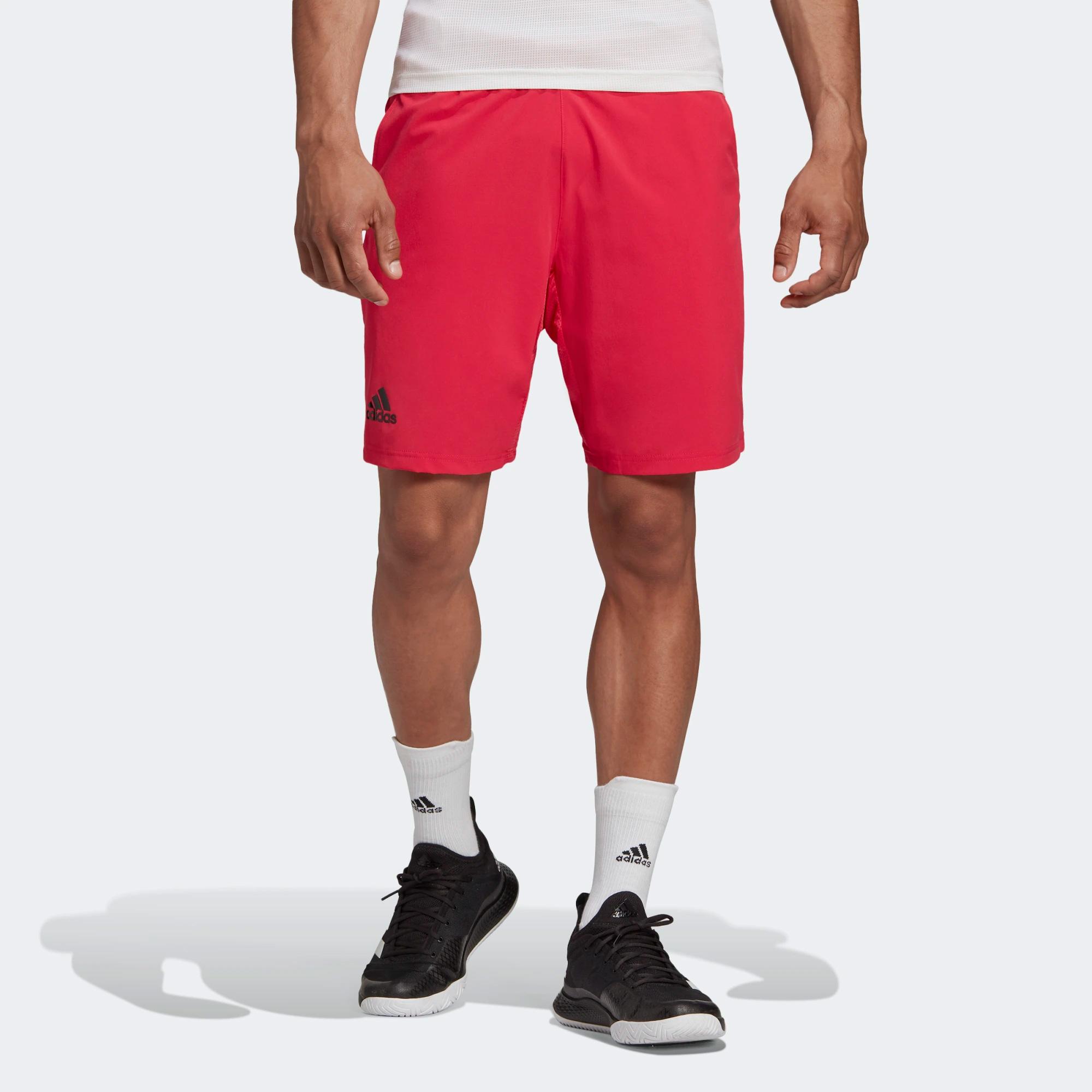 pink adidas shorts