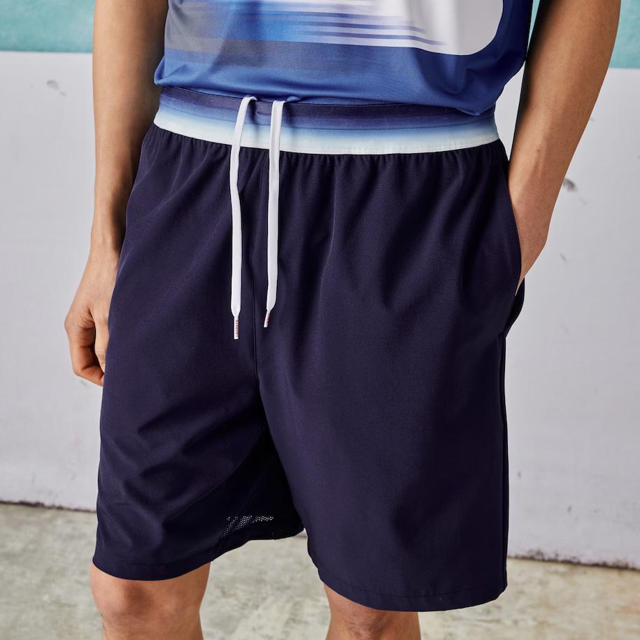 Lacoste Mens Bands Tennis Shorts - Navy 