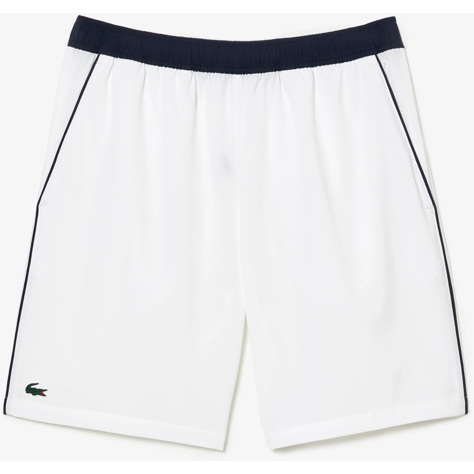 Lacoste Mens Recycled Fabric Stretch Tennis Shorts - White/Navy ...