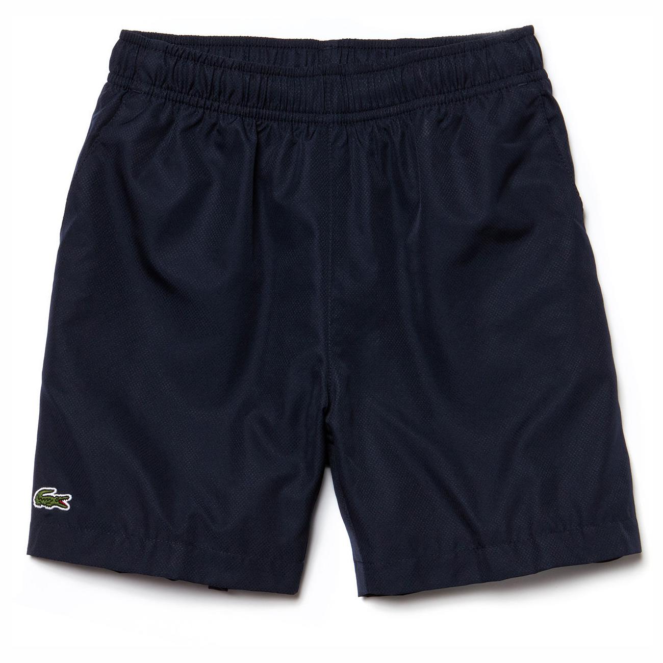 Lacoste Boys Tennis Shorts - Navy Blue - Tennisnuts.com