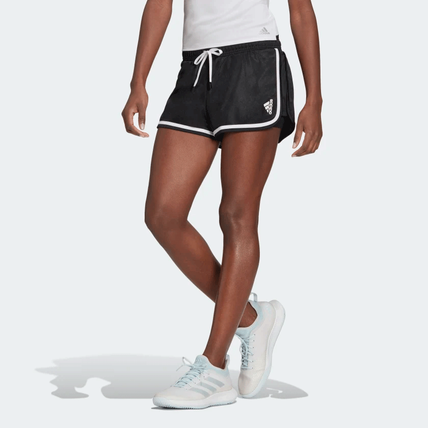 black adidas tennis shorts