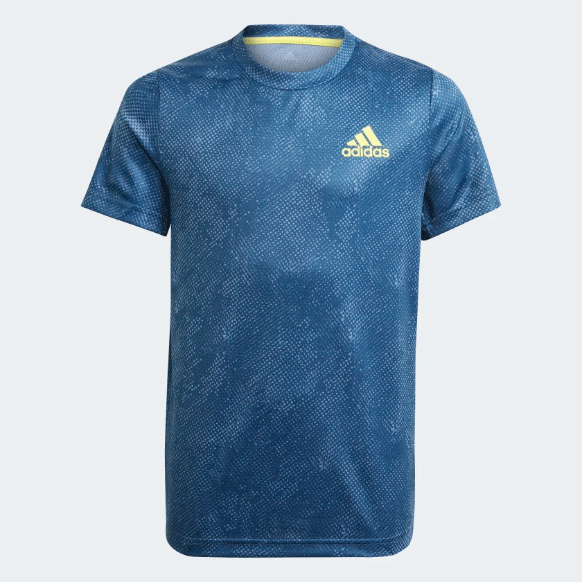 Adidas Boys Primeblue FreeLift Tennis T-Shirt - Crew Navy - Tennisnuts.com