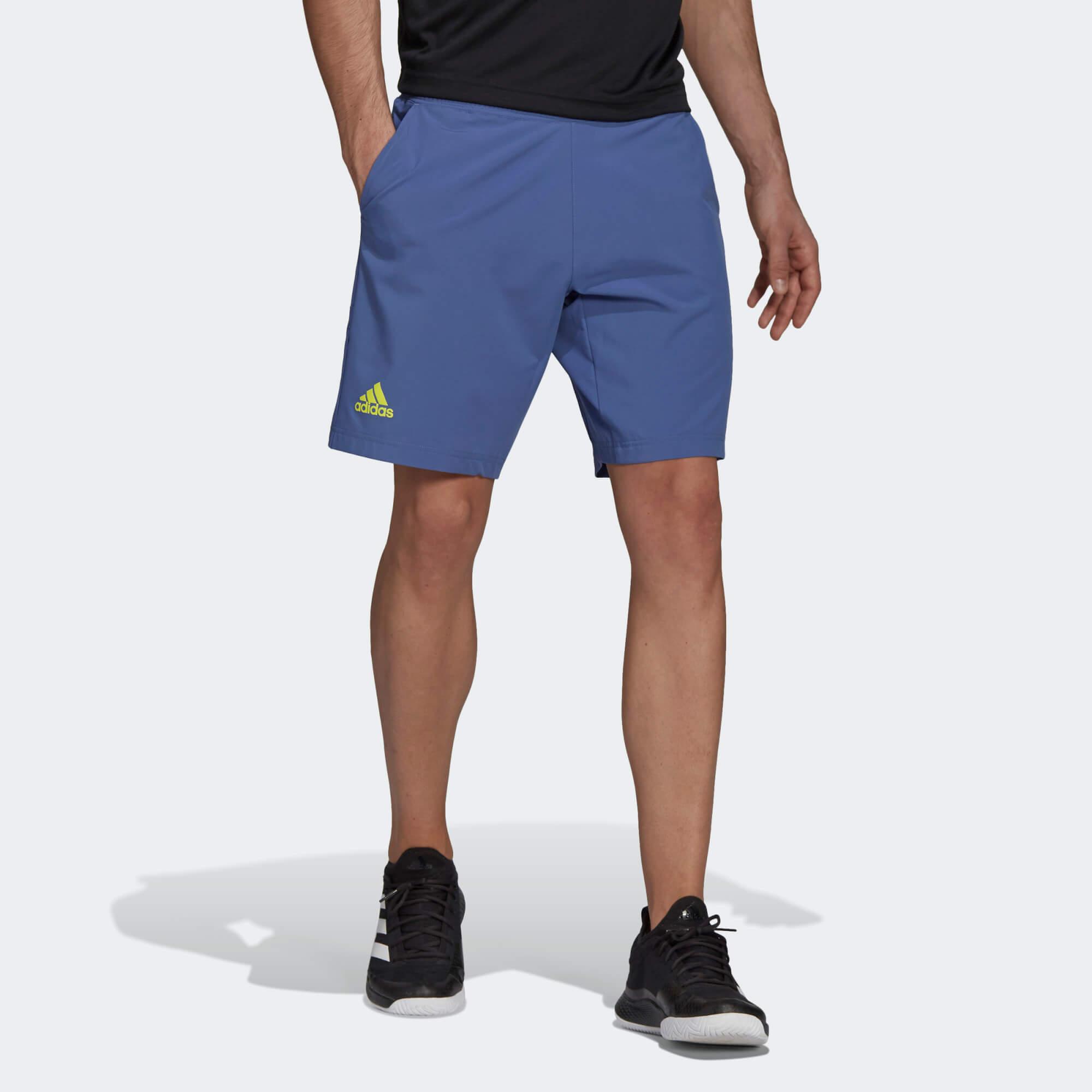 Adidas Mens Tennis Ergo Primeblue 9 Inch Shorts Crew Blue