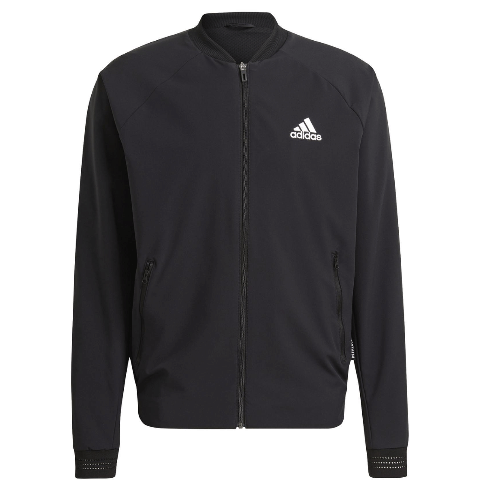 Adidas Mens Melbourne Tennis Jacket - Black - Tennisnuts.com