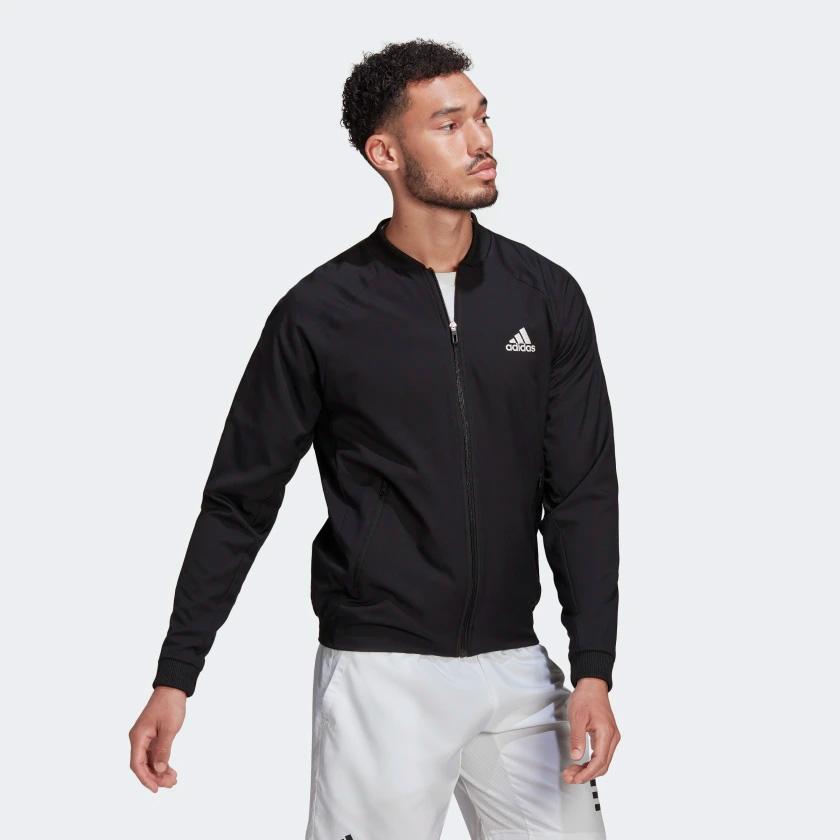 Adidas Mens Tennis StretchWoven Jacket Black