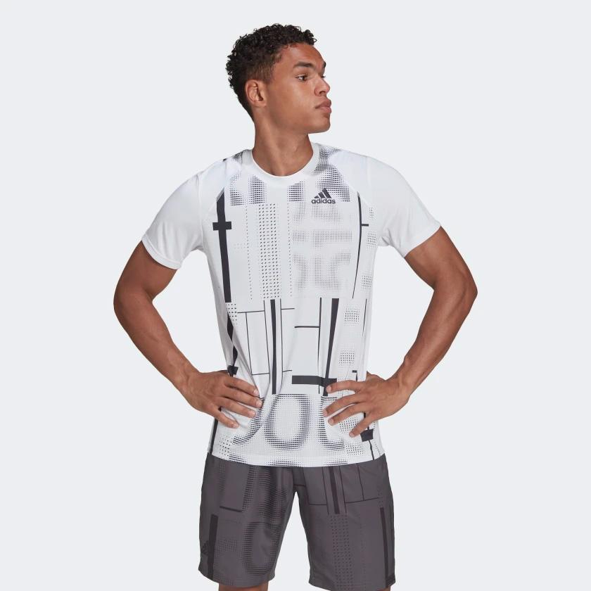 Adidas Mens Club Tennis Graphic Tee White
