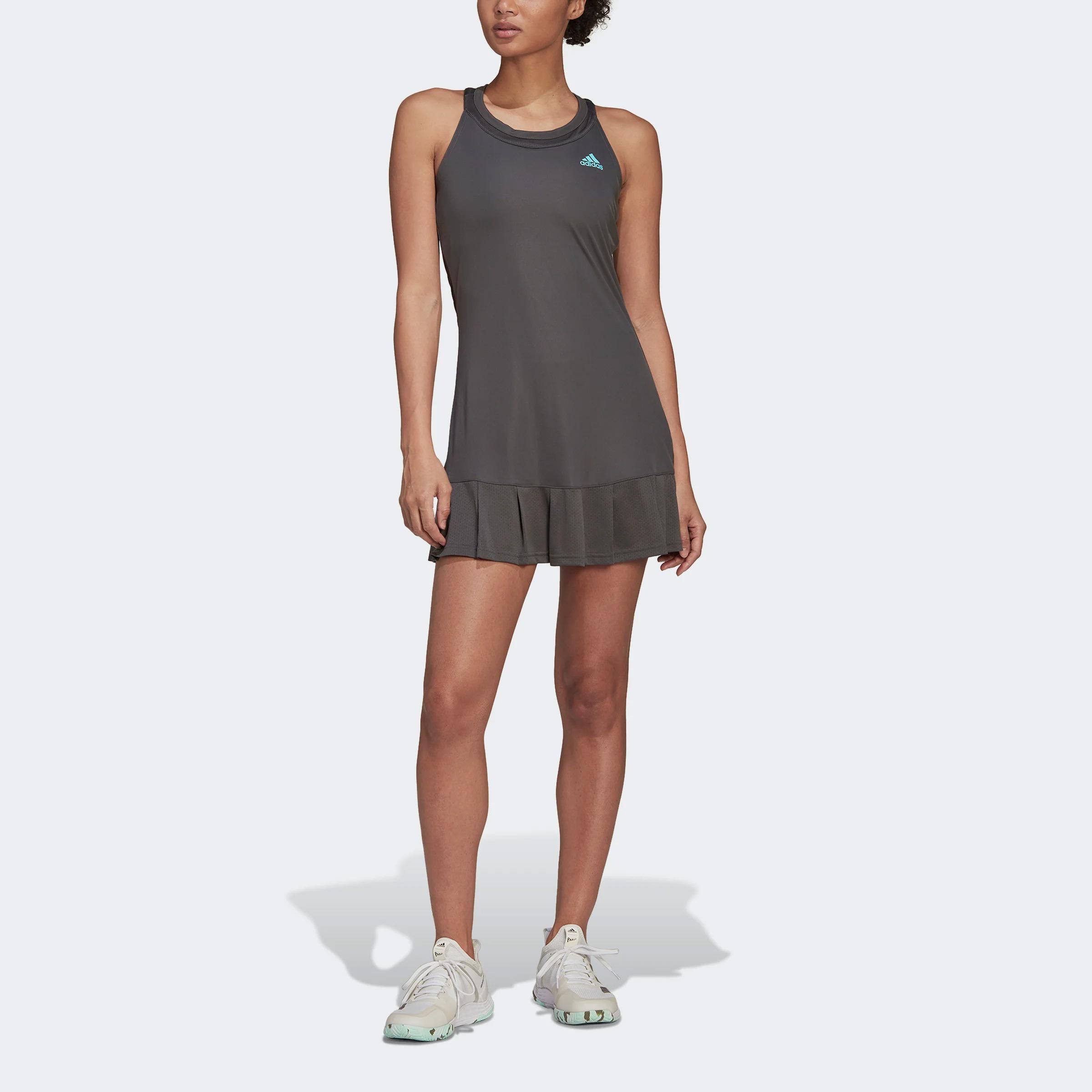 Adidas Womens Club Tennis Dress Grey Six/Pulse Aqua