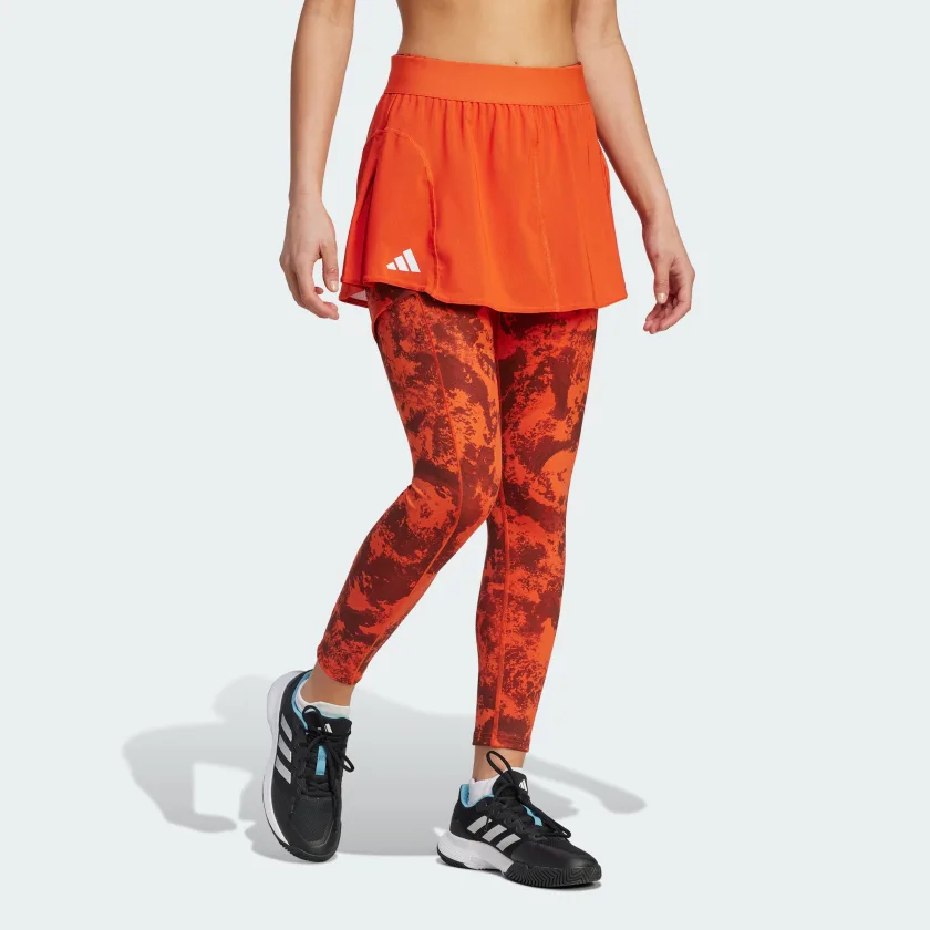 Tennis Orange Adidas Tights Adidas Womens Tennis Paris Two-in-One