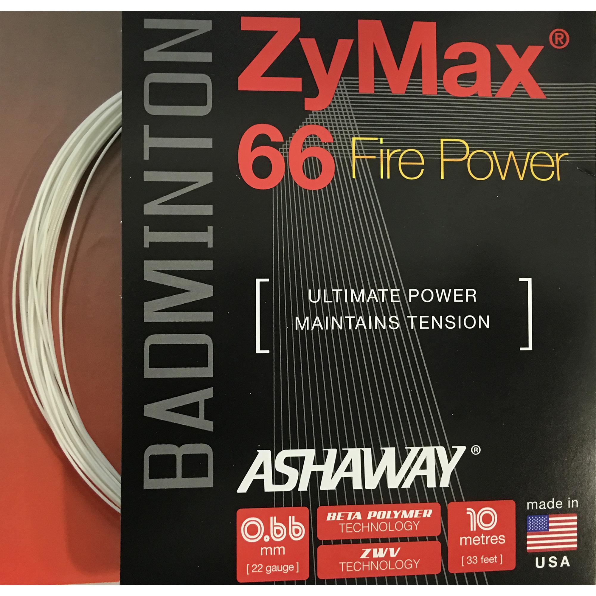 Ashaway Zymax 66 Fire Power Badminton String Set