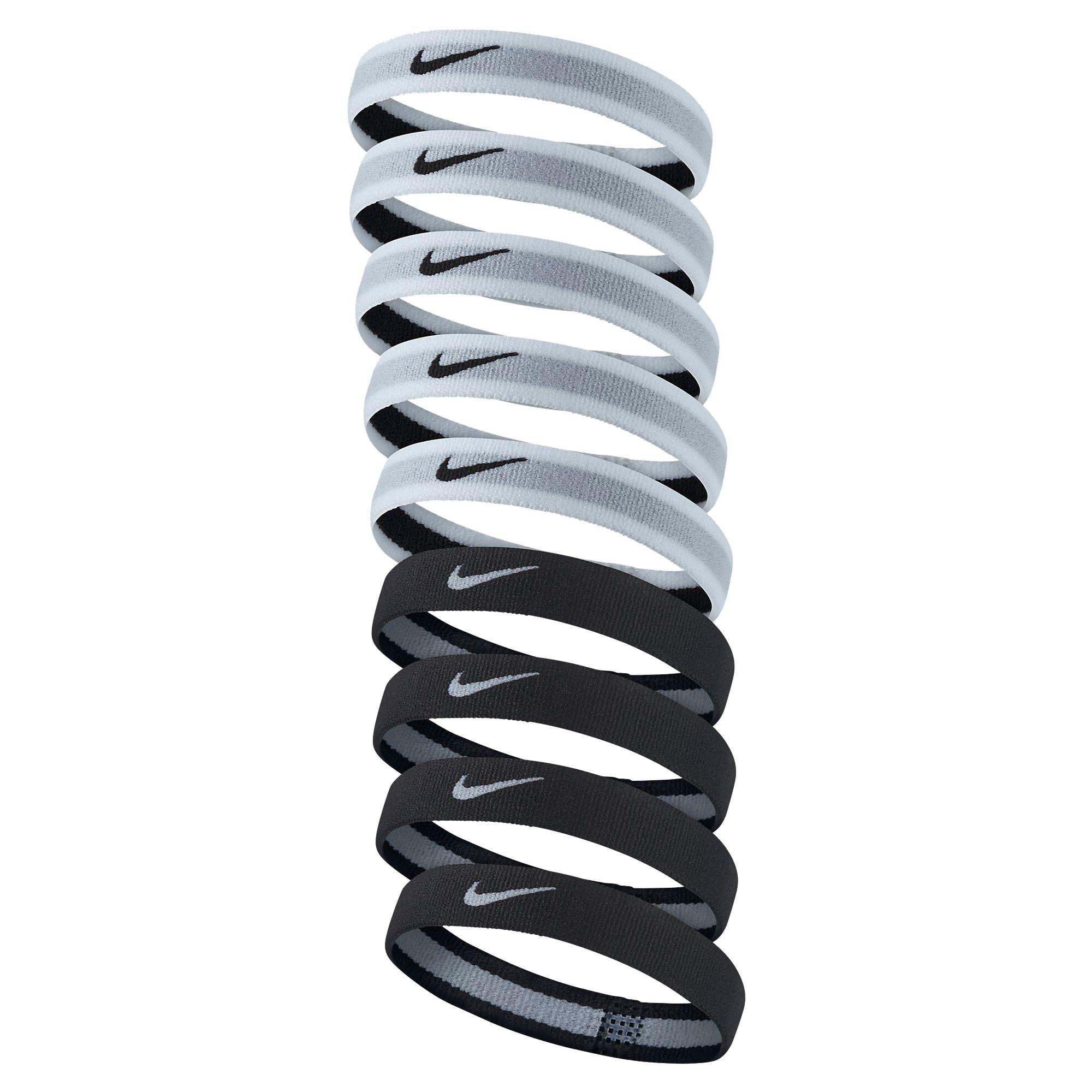 Nike Sport Pack of 9 Black and White Hair Ties