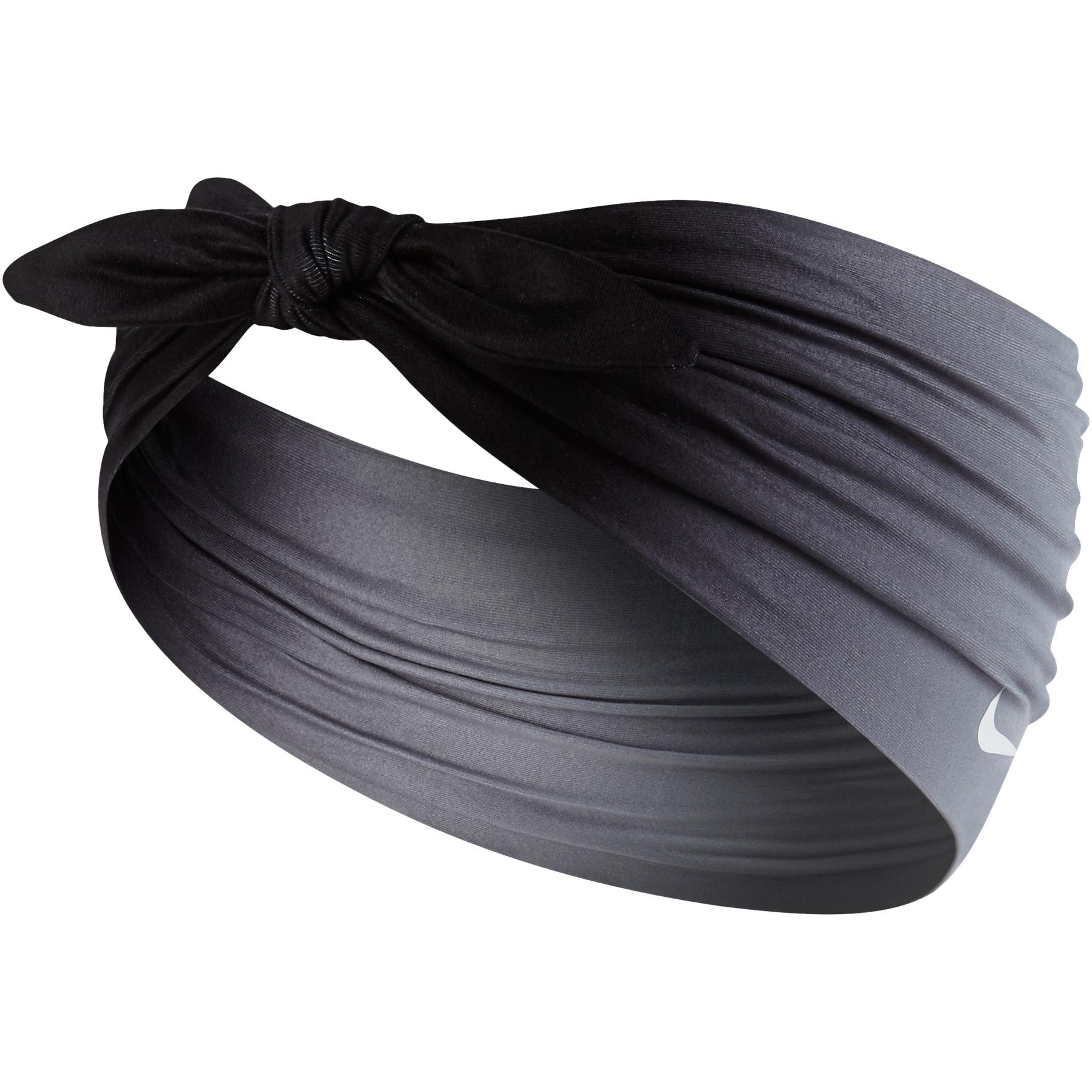 Nike Printed Central Headband - Black/Grey - Tennisnuts.com