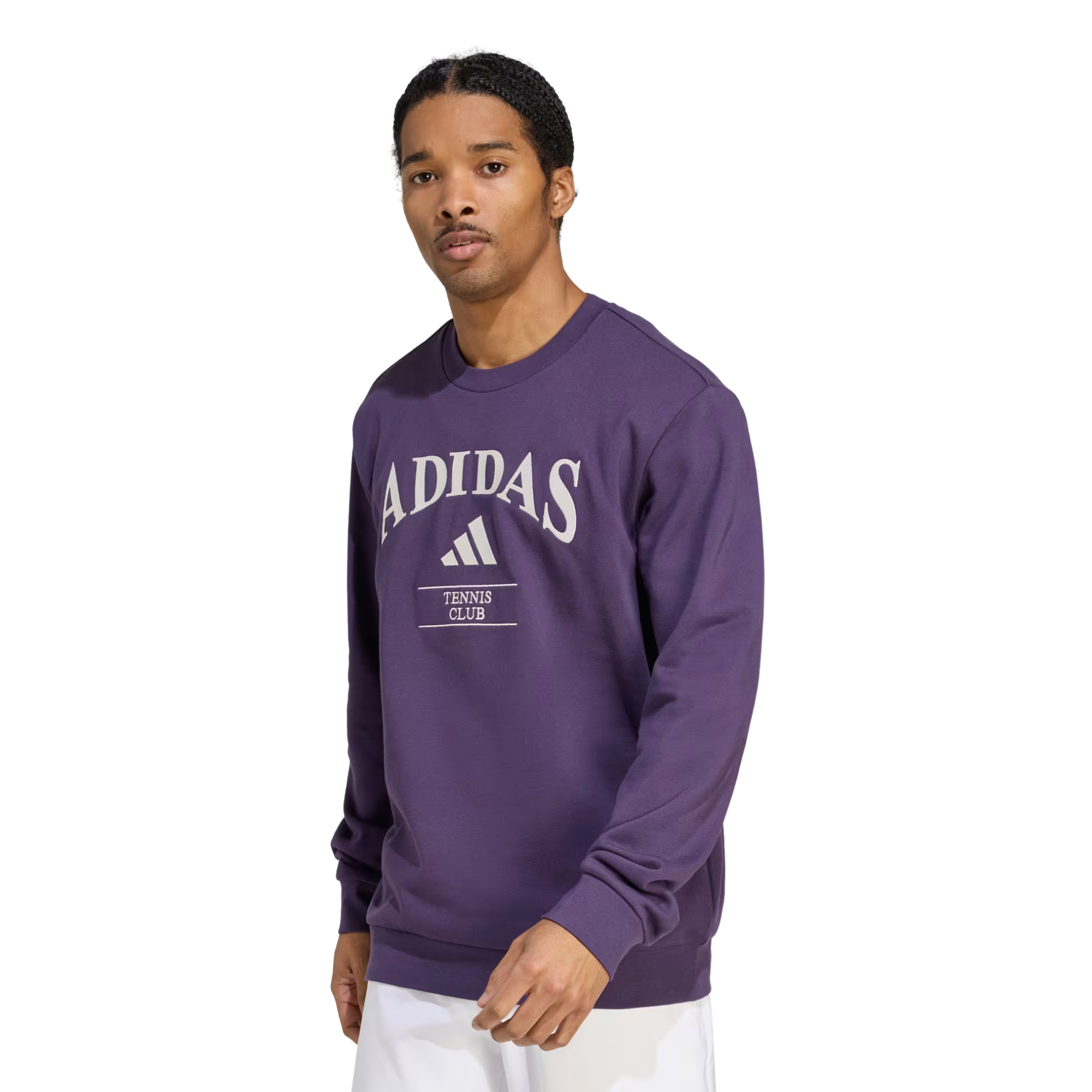 Adidas Men Heritage Graphic Crew Sweatshirt - Aurora Plum