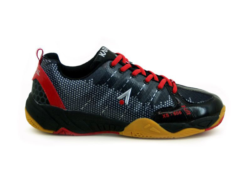 Karakal XS 606 Indoor Court Badminton/Squash Shoes Black/Red