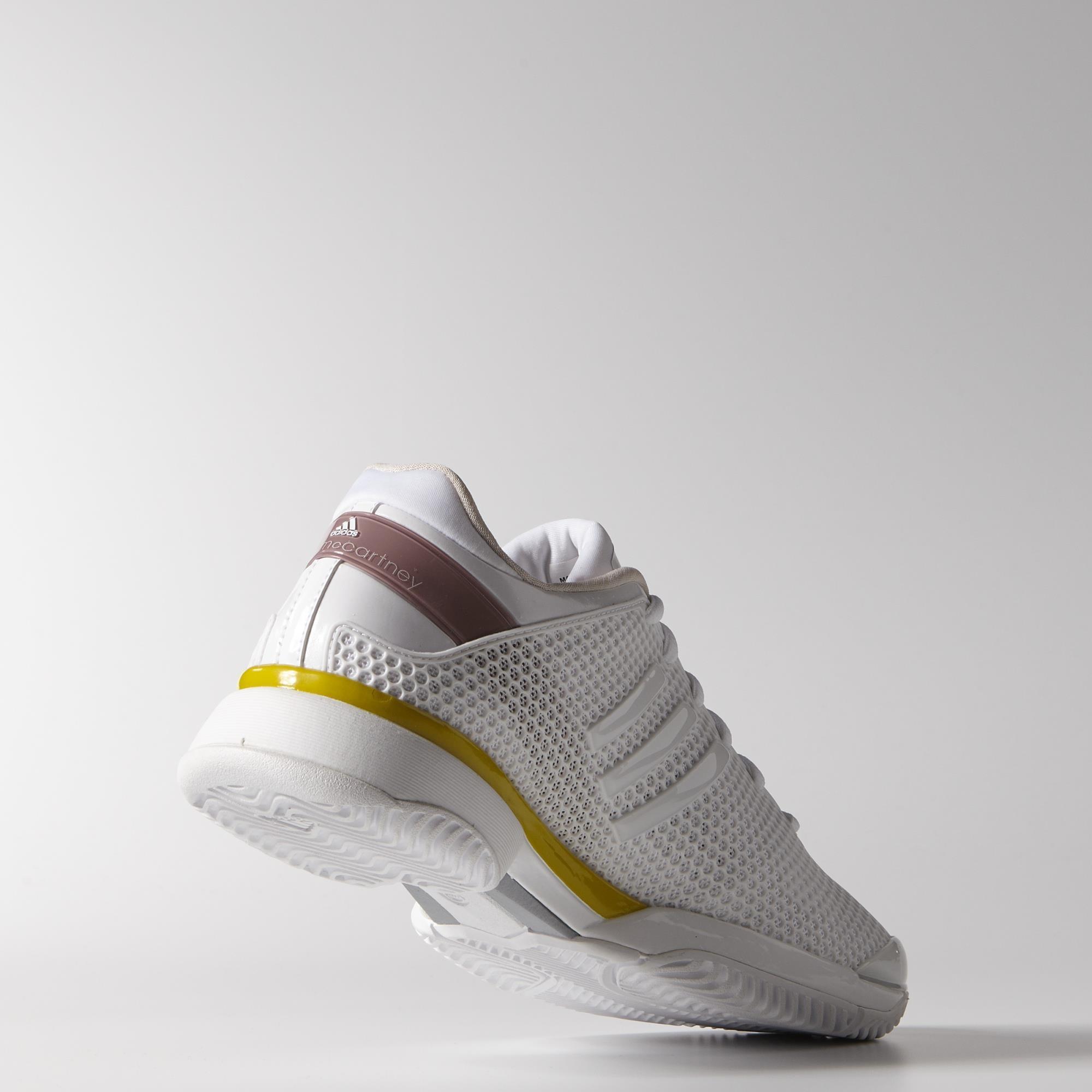 Adidas Womens Stella McCartney Barricade 8 Tennis Shoes - White ...