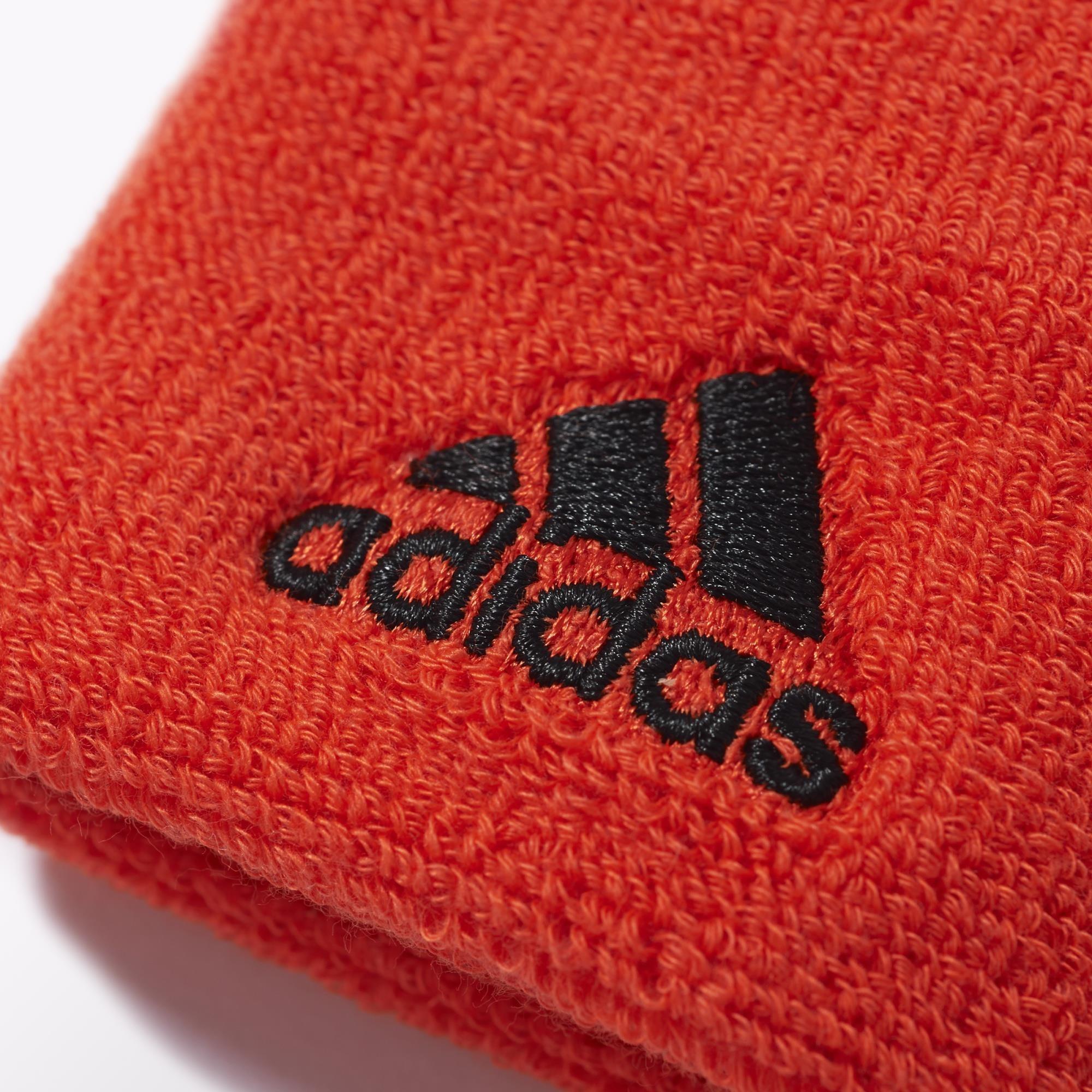 Adidas Tennis Large Wristband Black/Solar Red