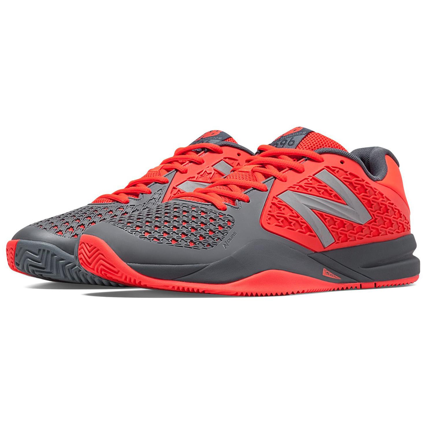 New Balance Tennis Shoes - Red/Grey (D) - Tennisnuts.com