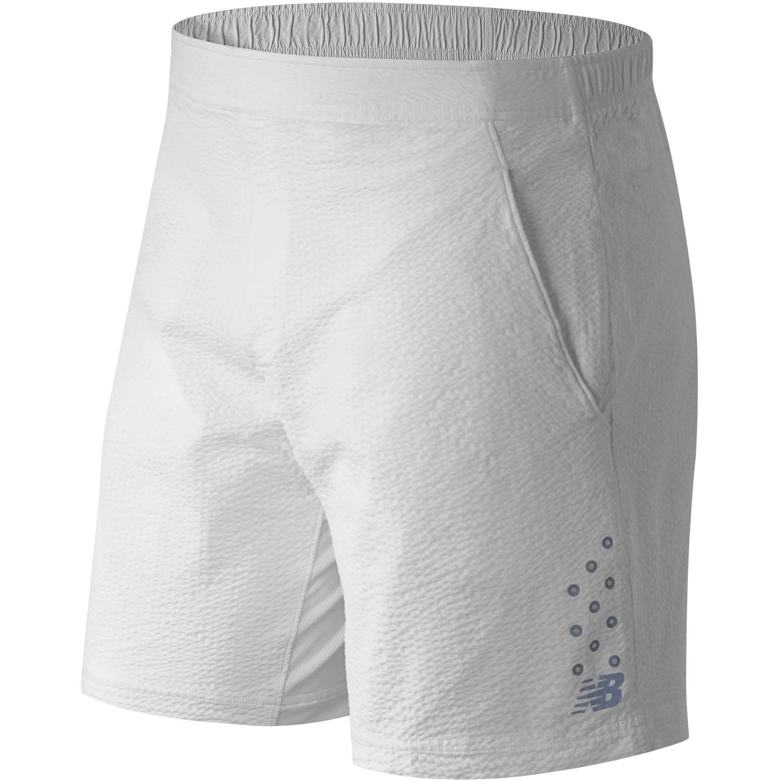New Balance Mens Tournament 9 Inch Shorts White