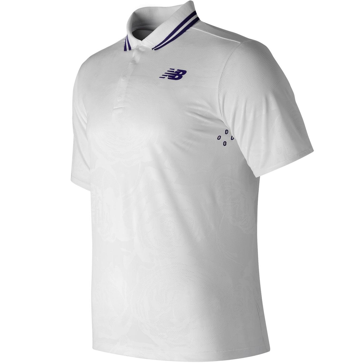 New Balance Mens Wimbledon Polo - White 