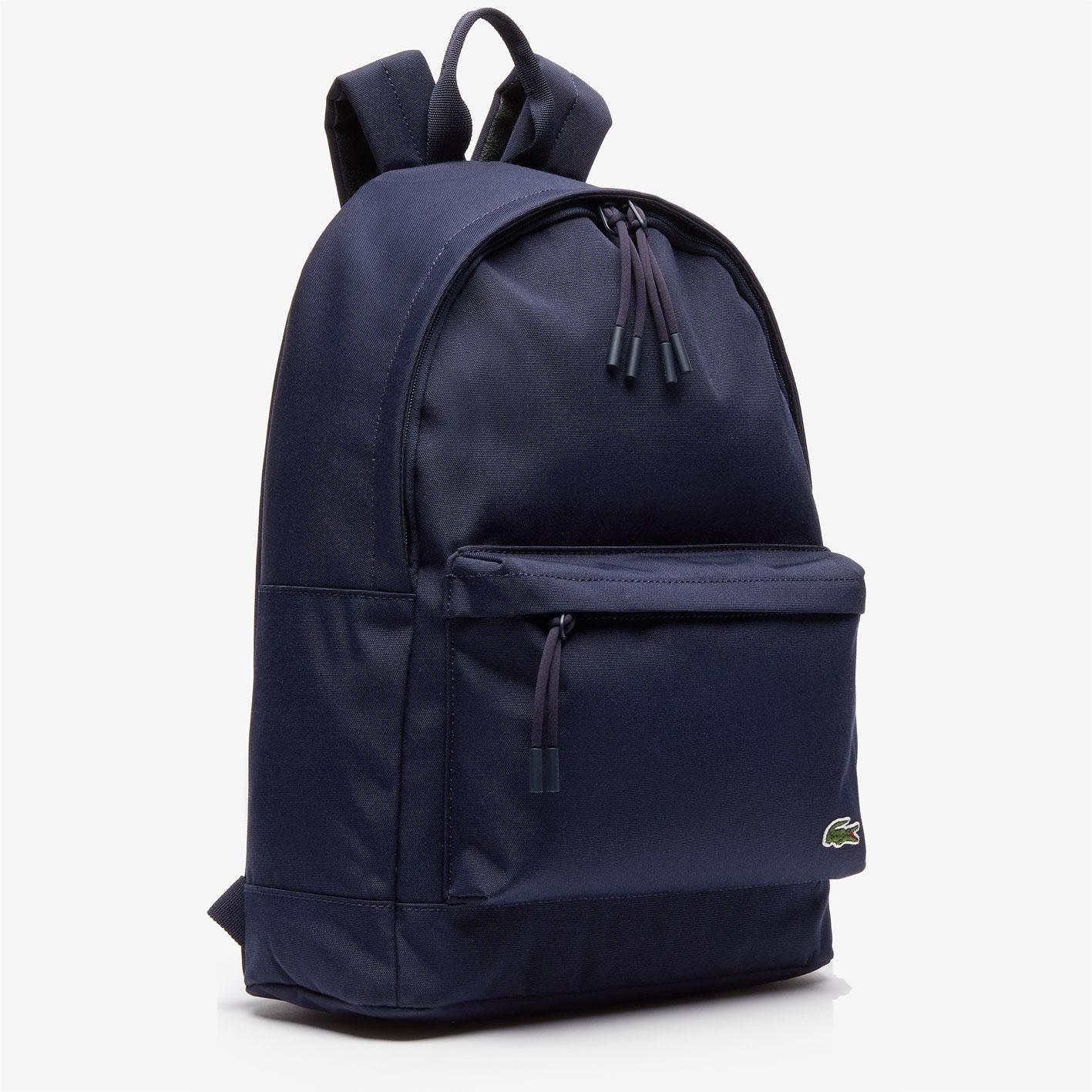 Lacoste Neocroc Canvas Backpack - Navy - Tennisnuts.com