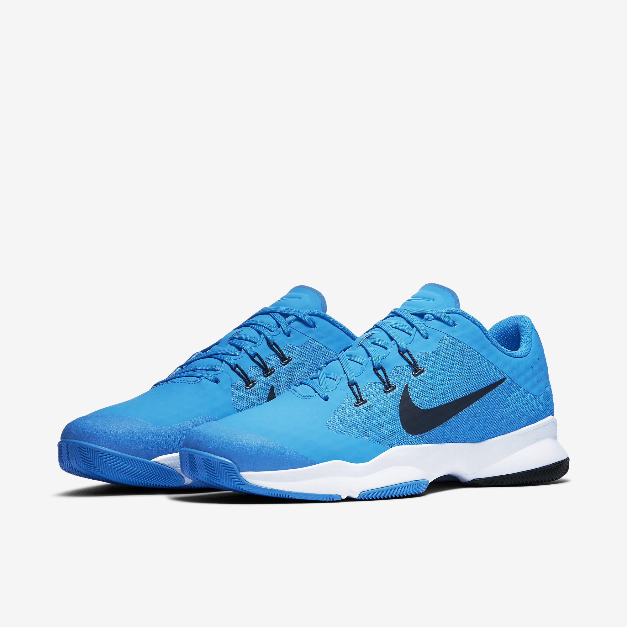  Nike  Mens Air  Zoom Ultra Tennis Shoes  Blue Glow Black 