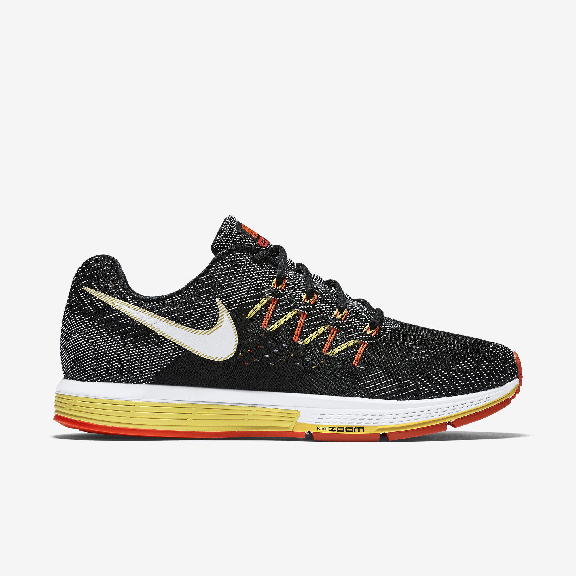 Nike Mens Air Zoom Vomero 10 Running Shoes - Black/Total Crimson ...