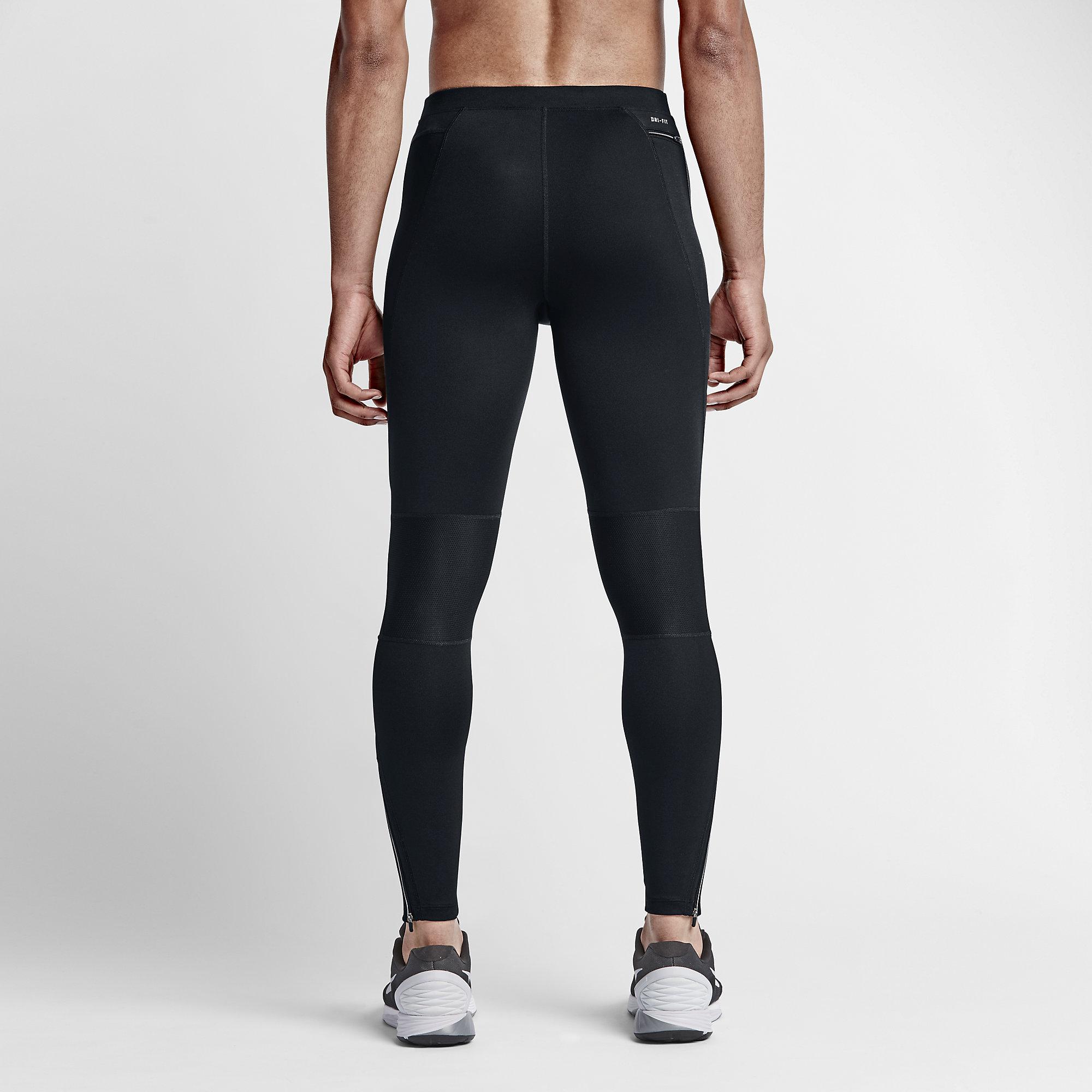Nike Mens Dri-FIT Essential Running Tights - Black - Tennisnuts.com