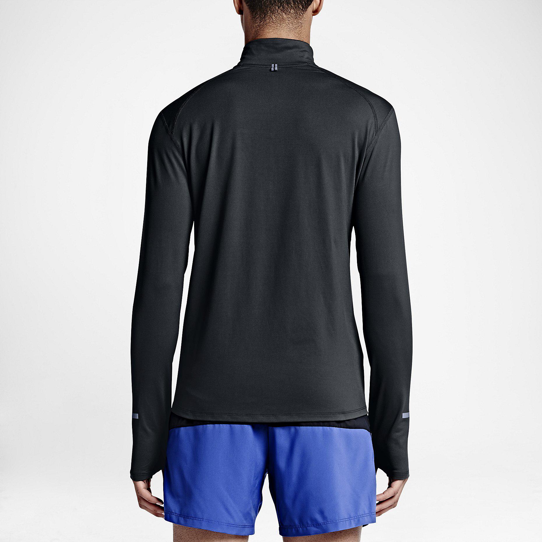 Nike Mens Dri-FIT Element Half-Zip Top - Black - Tennisnuts.com