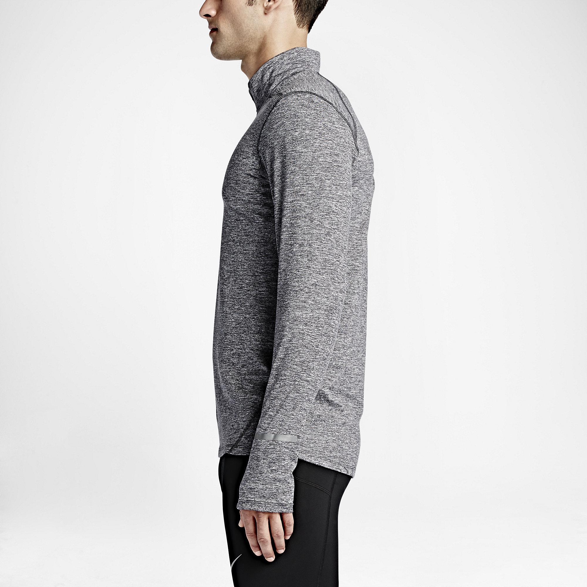 Nike Mens Dri-FIT Element Half-Zip Top - Dark Grey - Tennisnuts.com