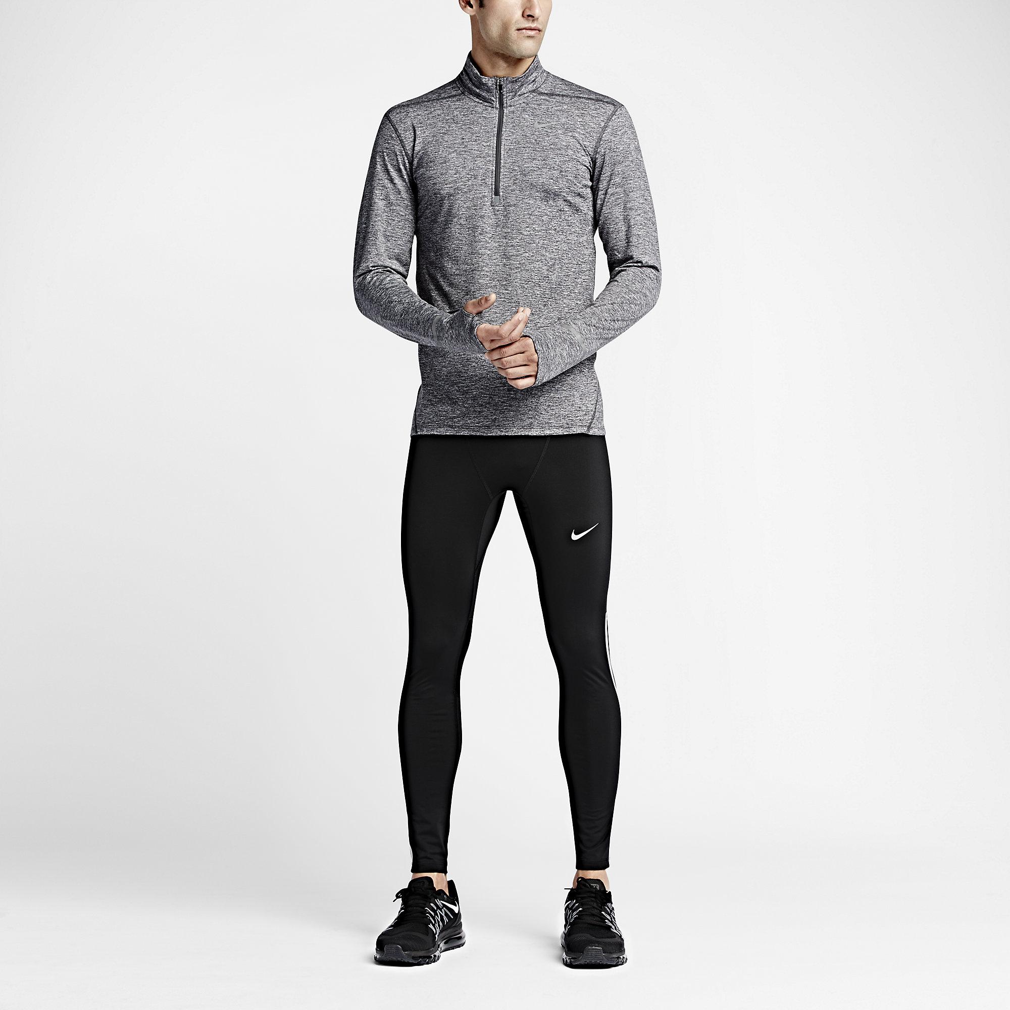 grey nike half zip mens