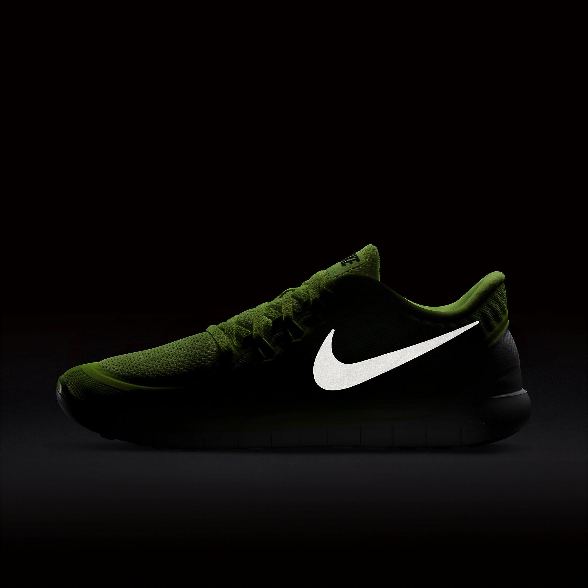 Nike Mens Free 5.0+ Running Shoes - Volt/Electric Green - Tennisnuts.com