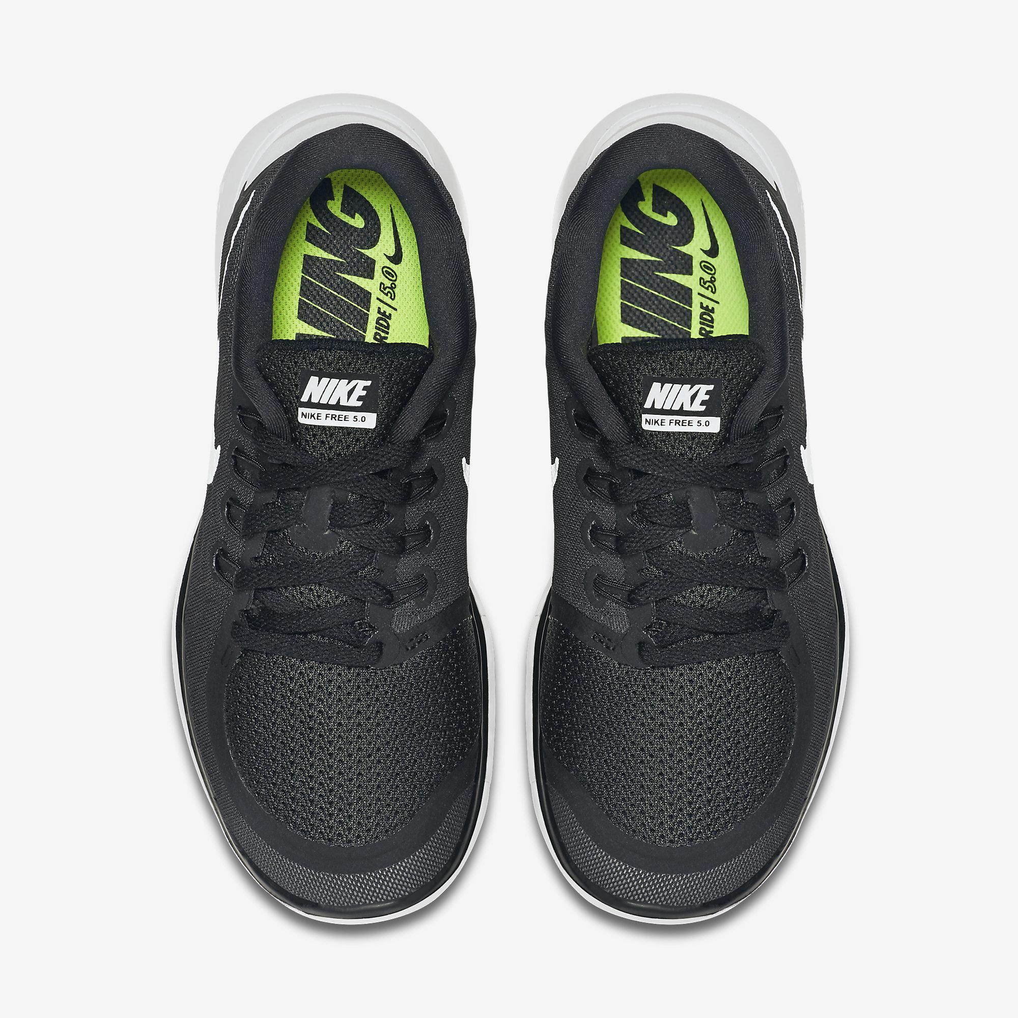 Nike Womens Free 5.0 Running Shoes Black/Grey
