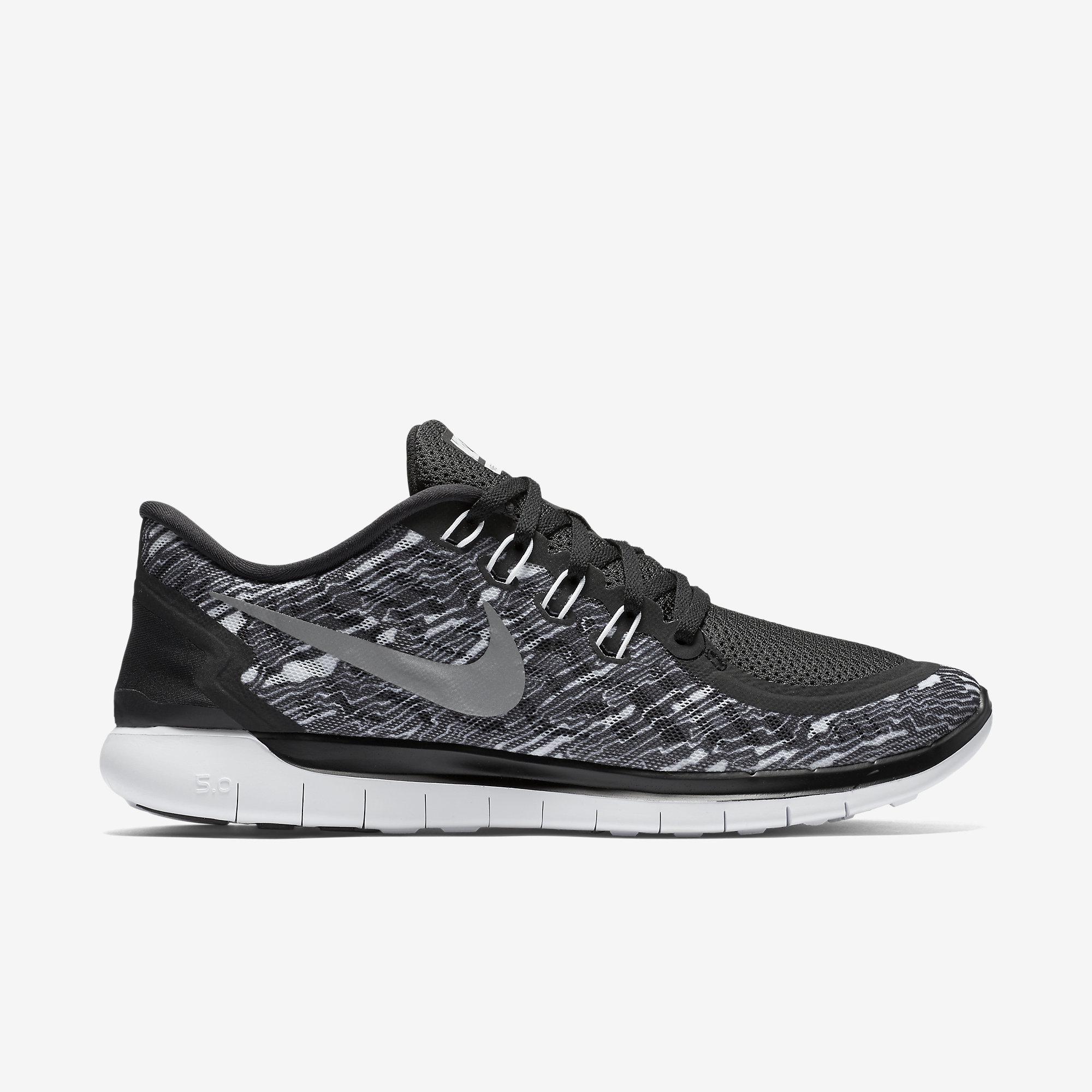 men's nike free 5.0 print running shoes