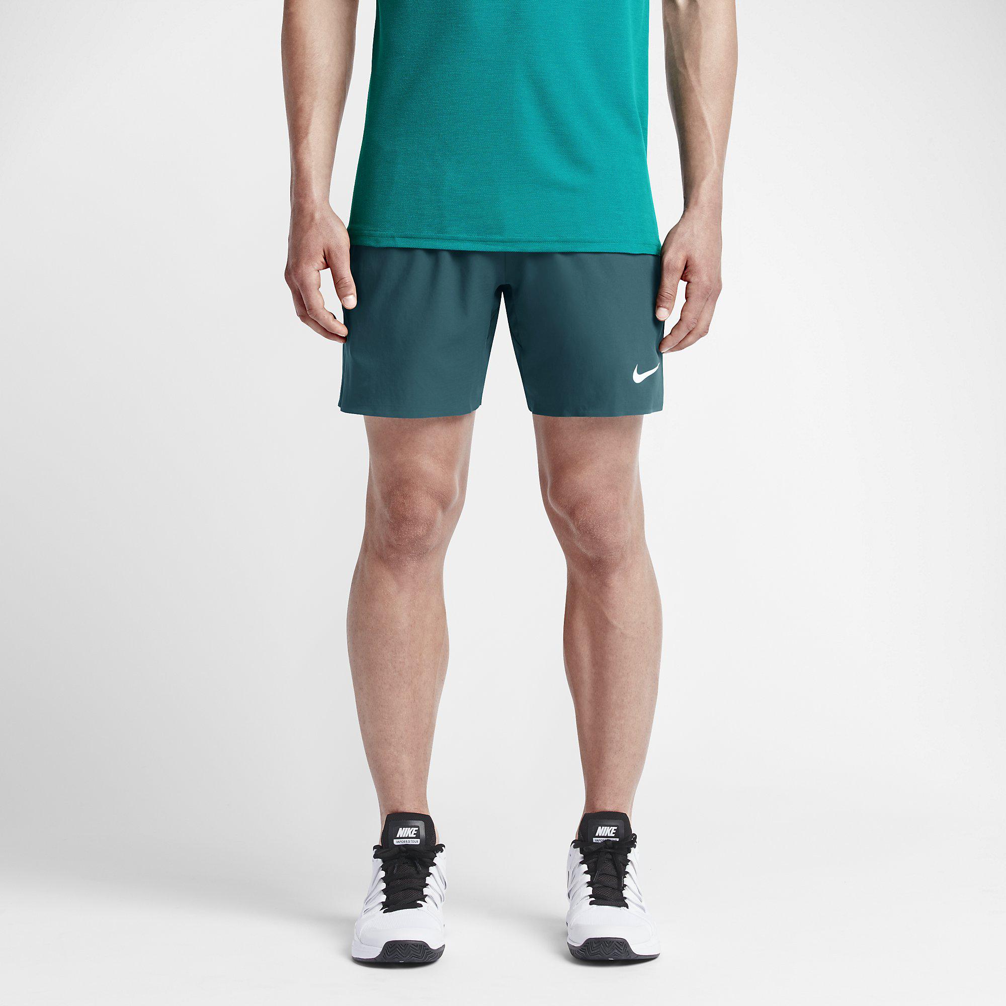 Macadán opción búnker Nike Mens Premier Gladiator 7" Shorts - Teal/Hot Lava - Tennisnuts.com