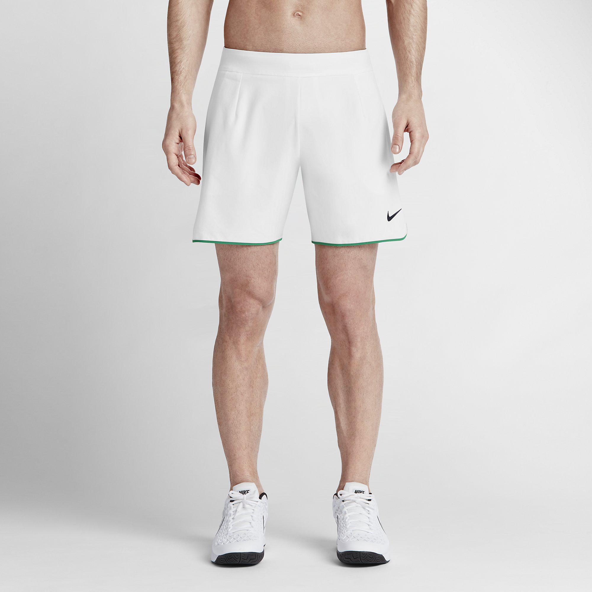Nike Mens Premier Gladiator 7 Inch Shorts - White/Lucid Green ...