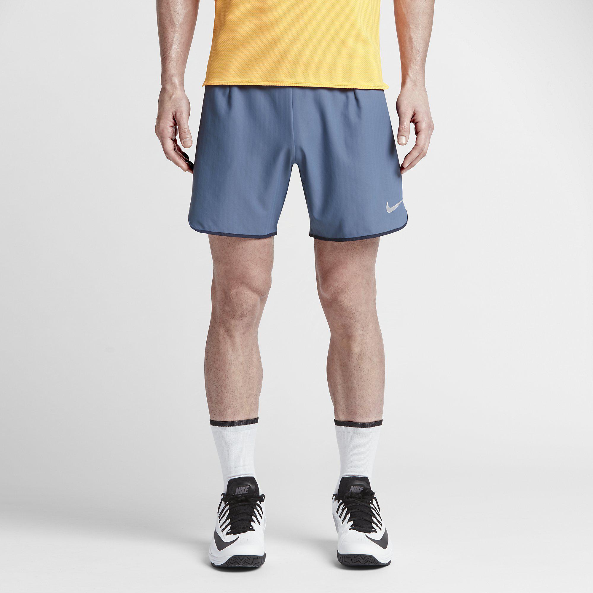 Nike Mens Premier Gladiator 7 Inch Shorts - Ocean Fog Blue - Tennisnuts.com