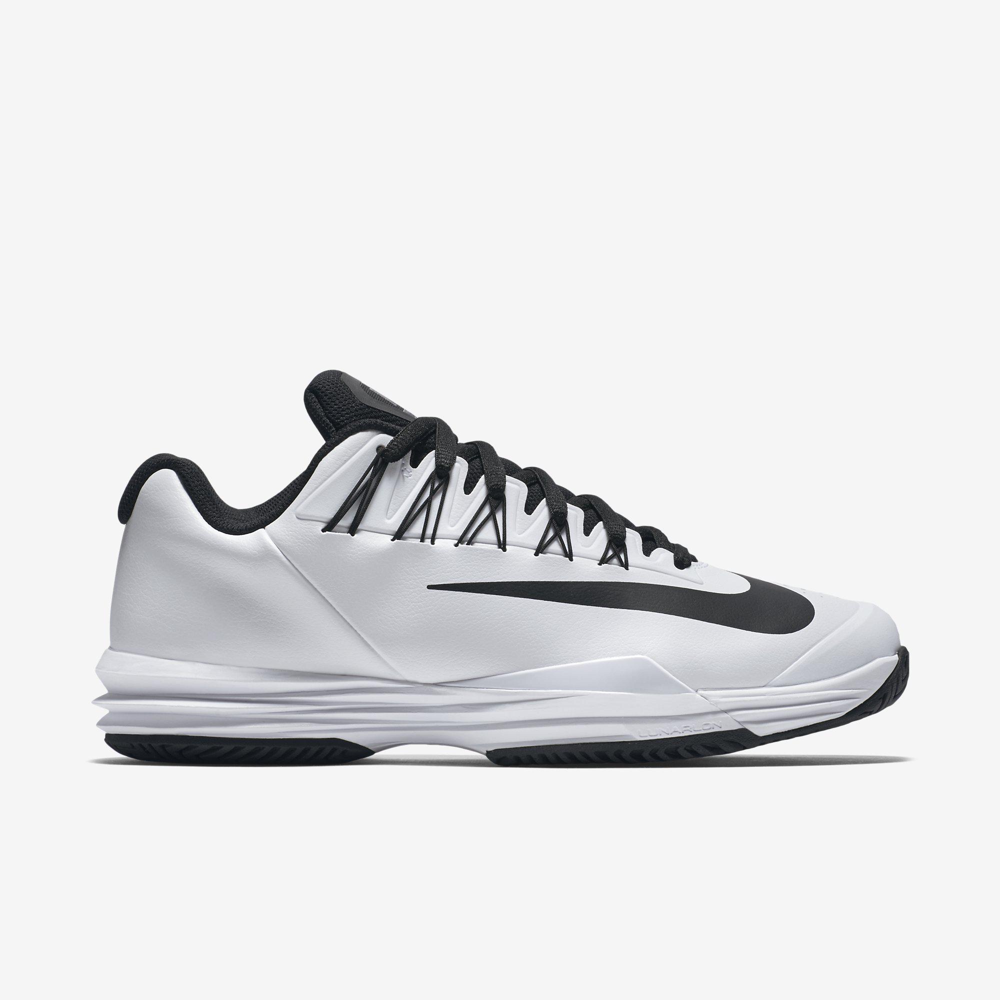 Nike Mens Lunar Ballistec 1.5 Tennis Shoes - White/Black - Tennisnuts.com