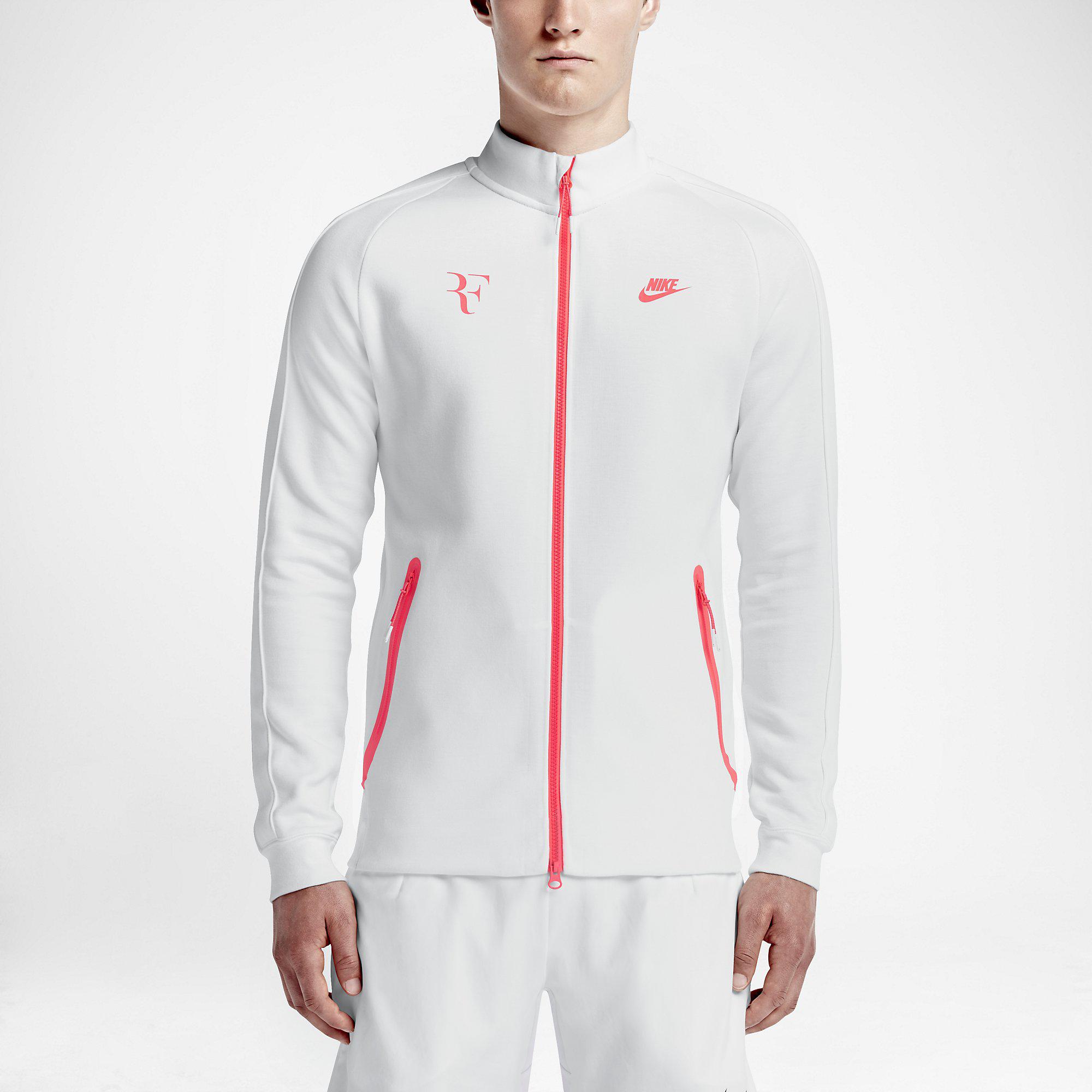 roger federer white jacket