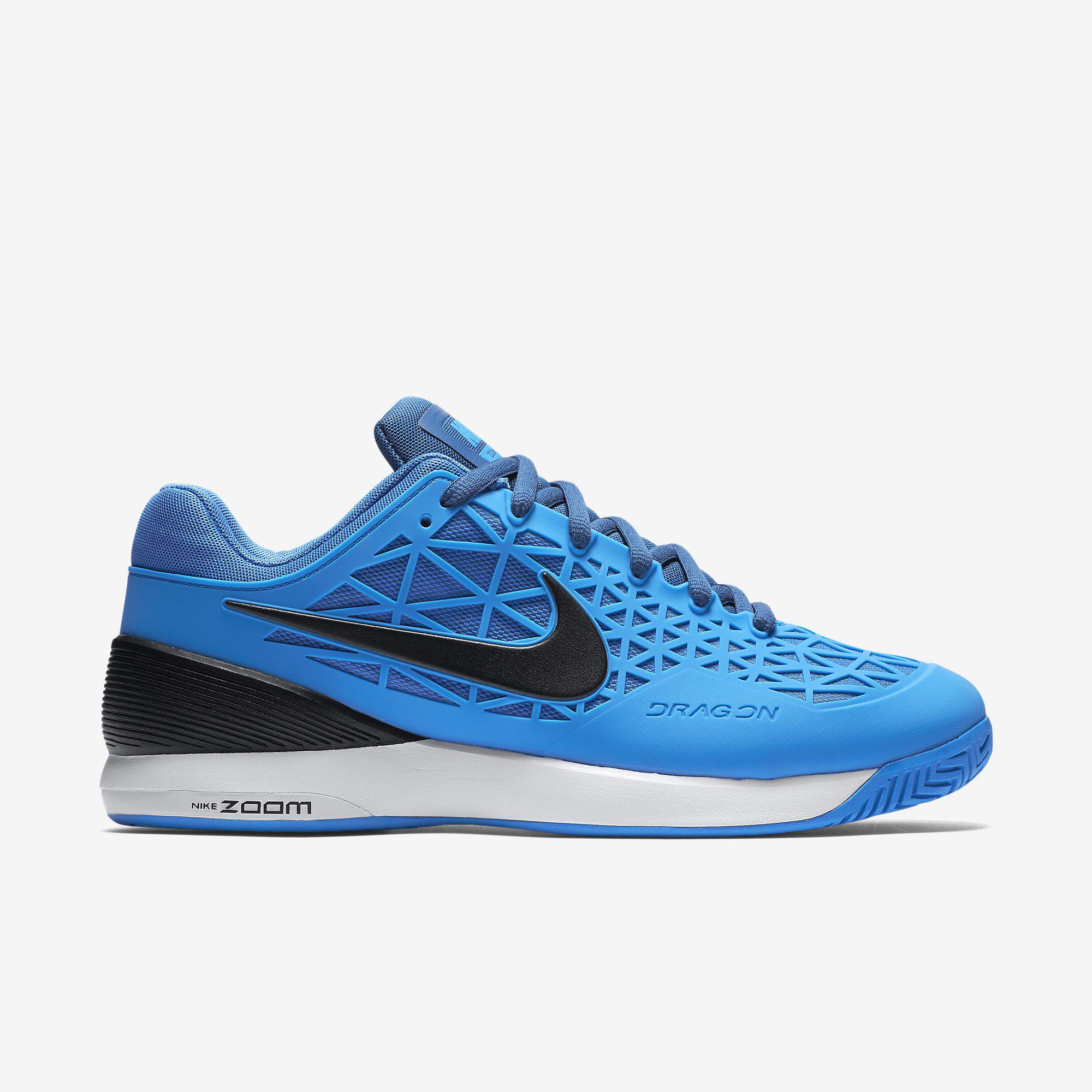 Nike Mens Zoom Cage 2 Tennis Shoes - Blue/Black -