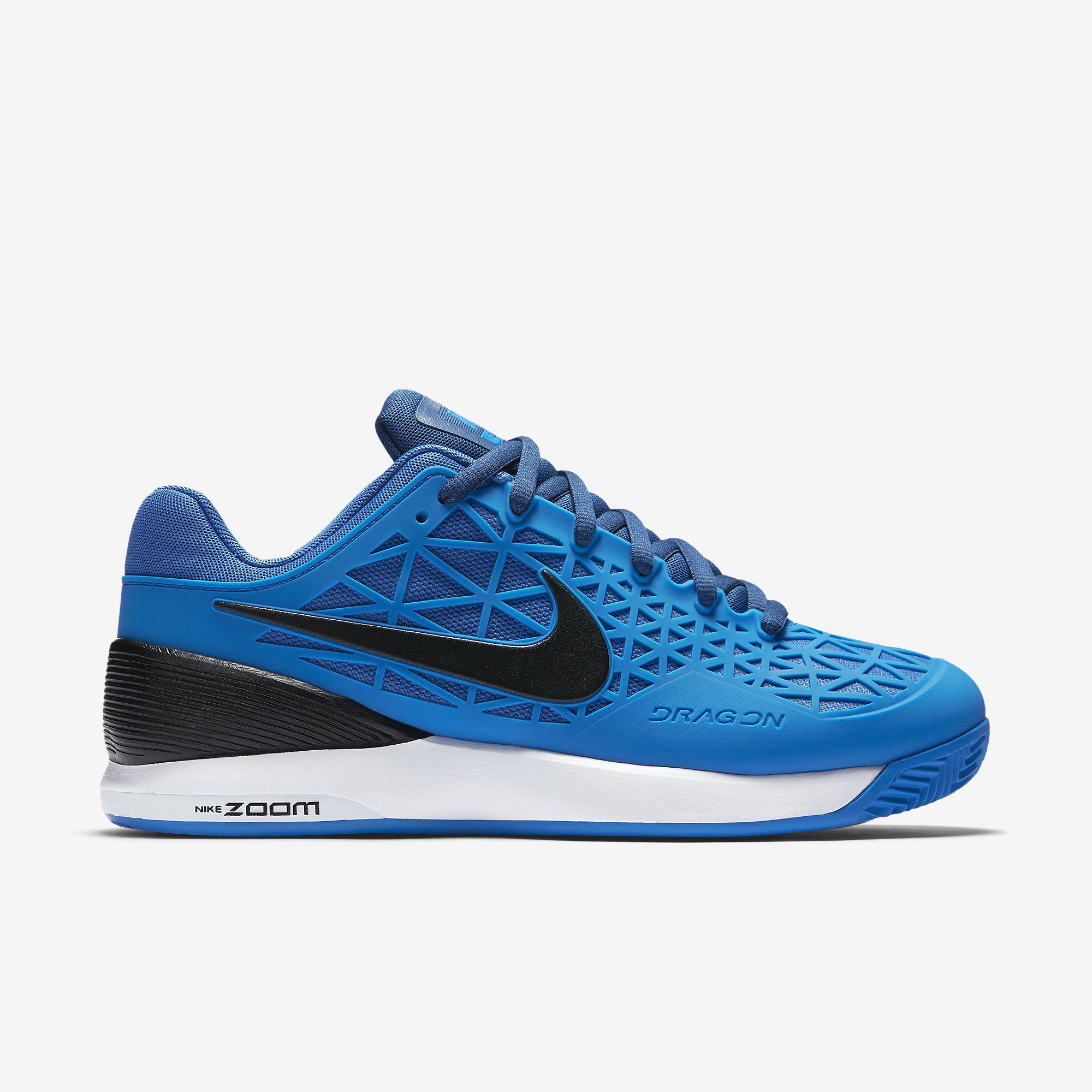 Nike Mens Zoom 2 Clay Court Shoes - Blue/Black - Tennisnuts.com