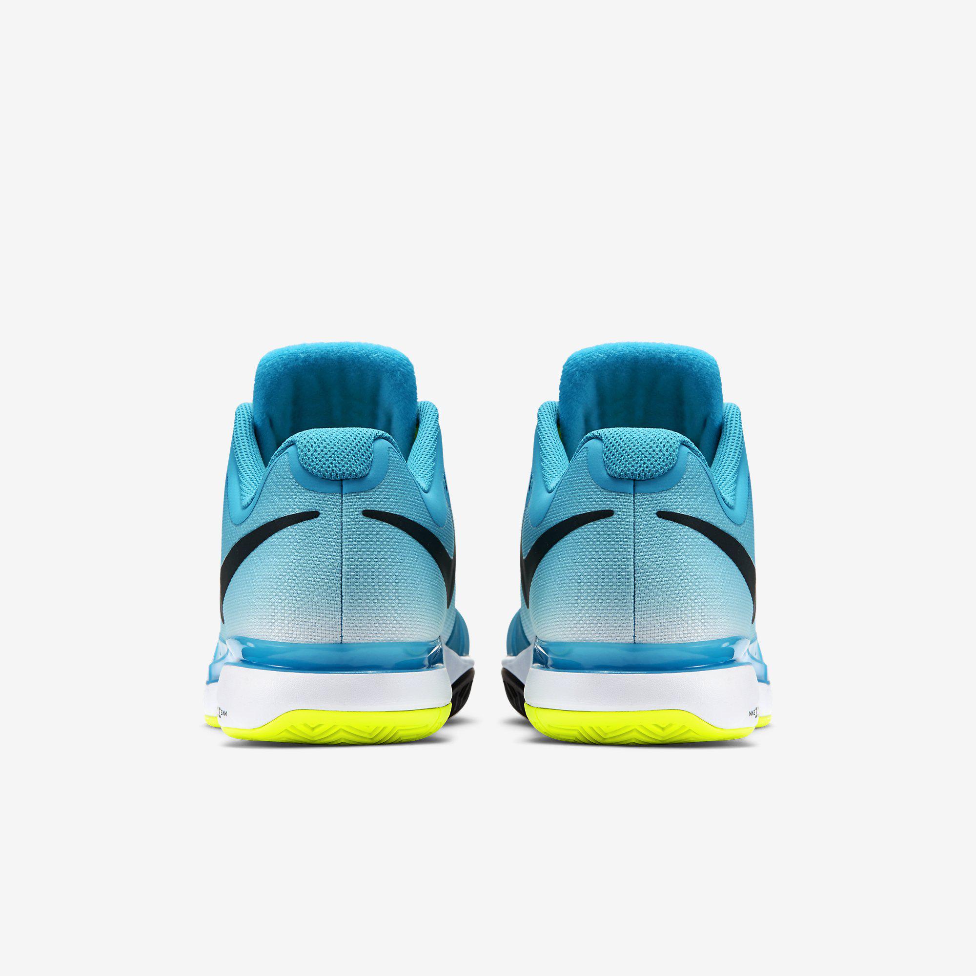 Nike Mens Zoom Vapor 9.5 Tour Tennis Shoes - Blue/Yellow - Tennisnuts.com