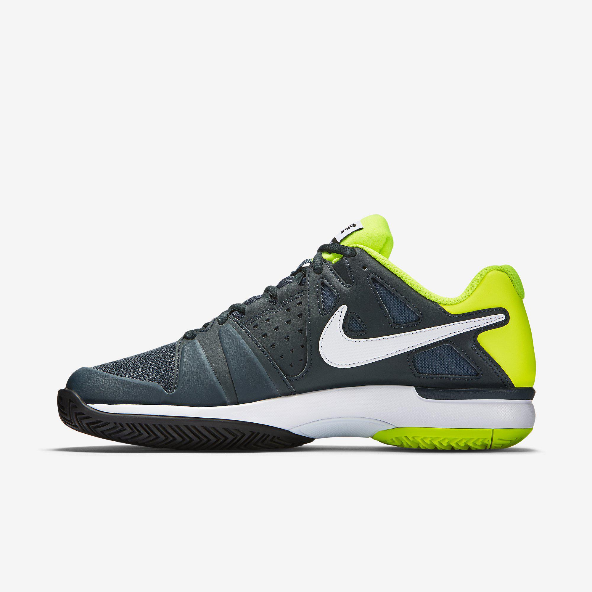 Nike Mens Air Vapor Advantage Tennis Shoes - Classic Charcoal/Volt ...